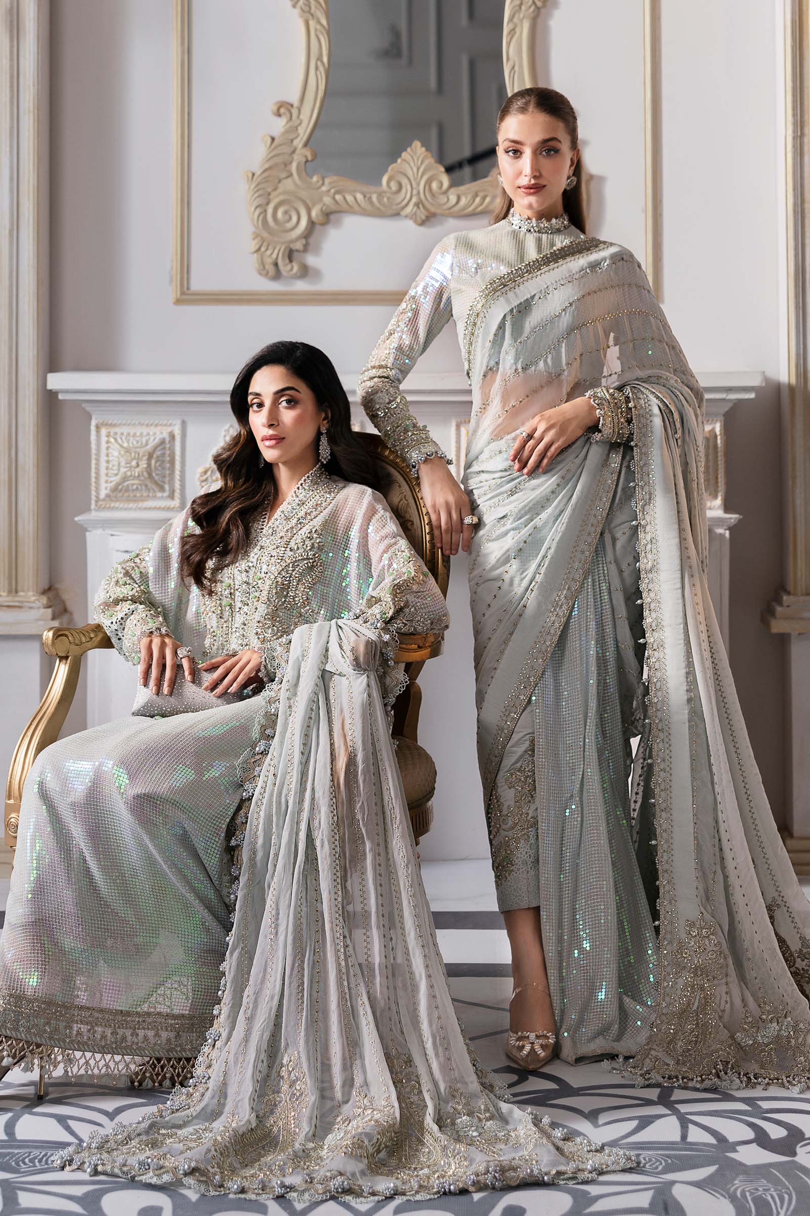 Maria B | Embroidered 2025 | BD-3005 - Aqsa Fabrics