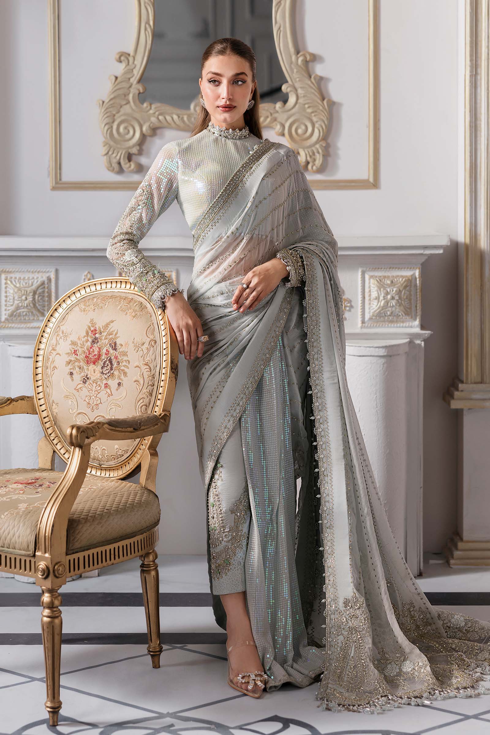 Maria B | Embroidered 2025 | BD-3005 - Aqsa Fabrics