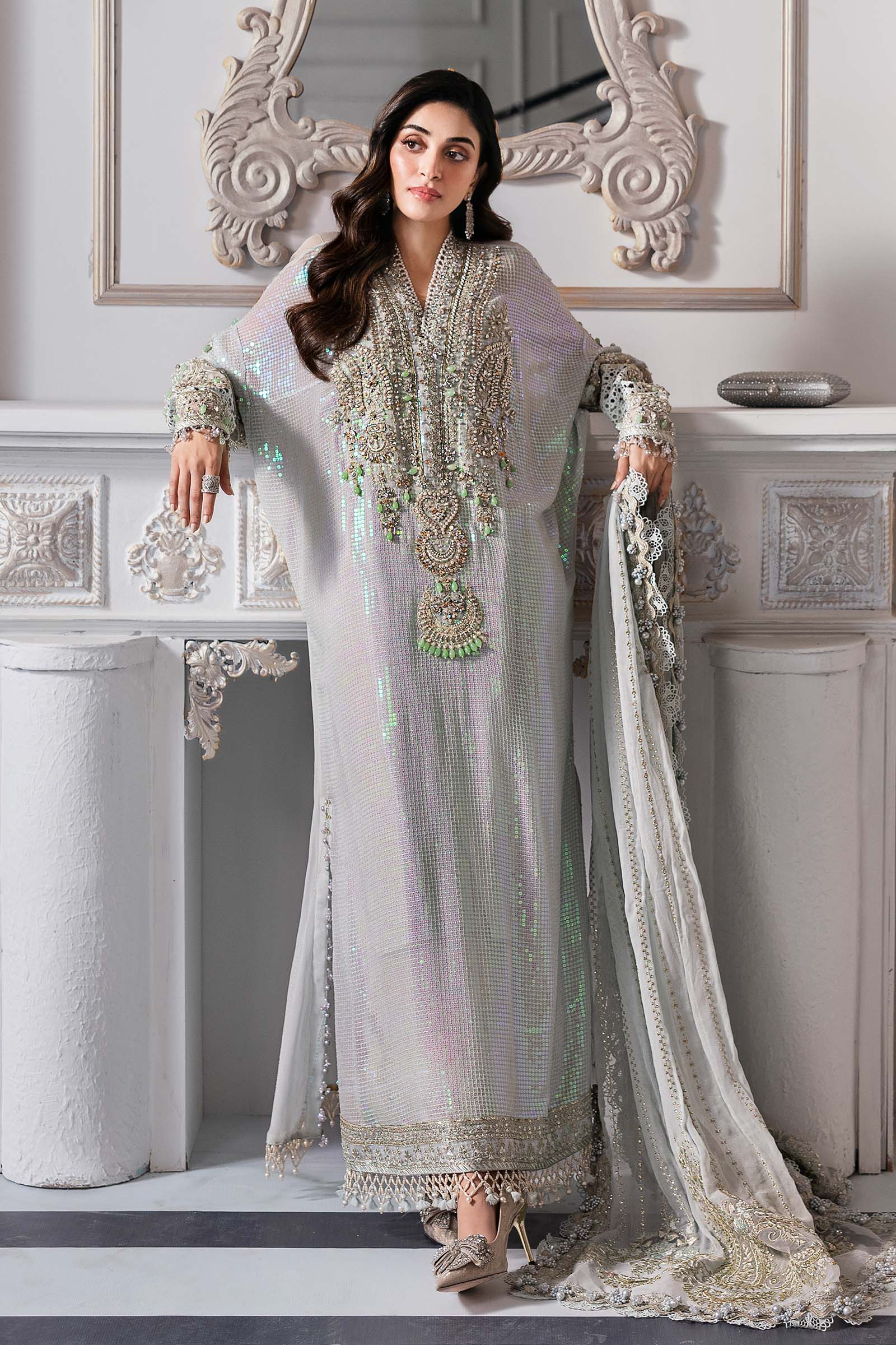 Maria B | Embroidered 2025 | BD-3005 - Aqsa Fabrics