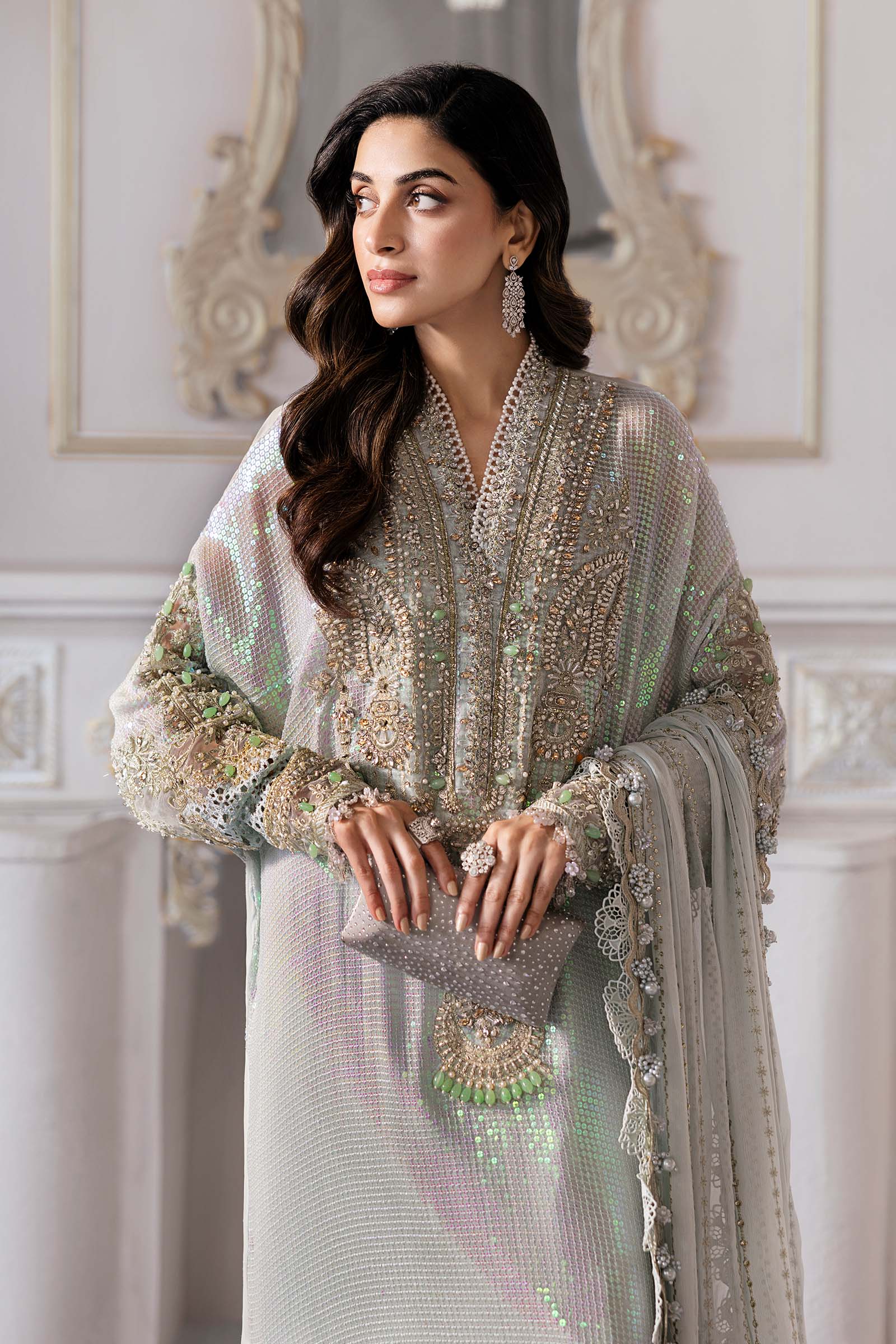 Maria B | Embroidered 2025 | BD-3005 - Aqsa Fabrics