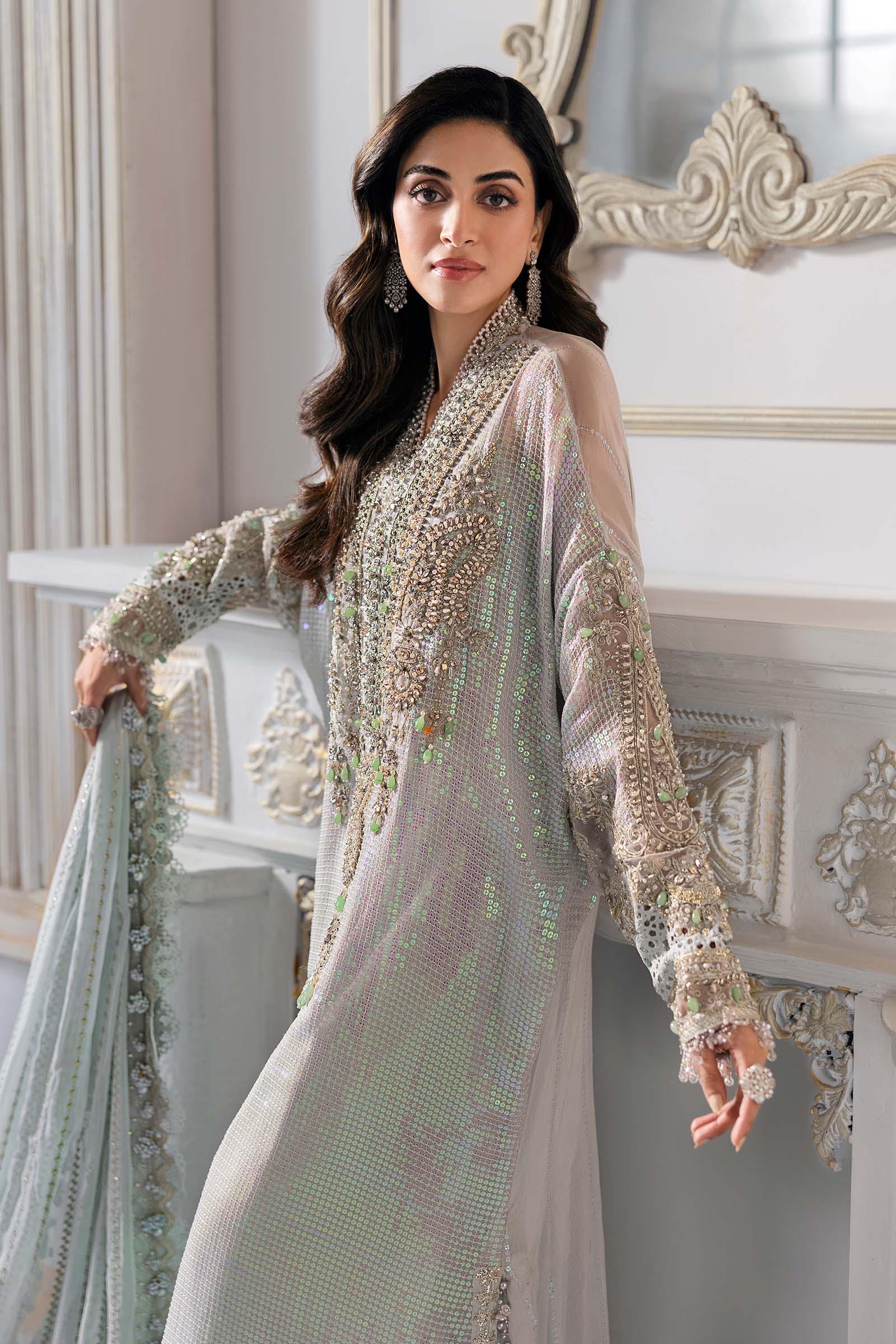Maria B | Embroidered 2025 | BD-3005 - Aqsa Fabrics