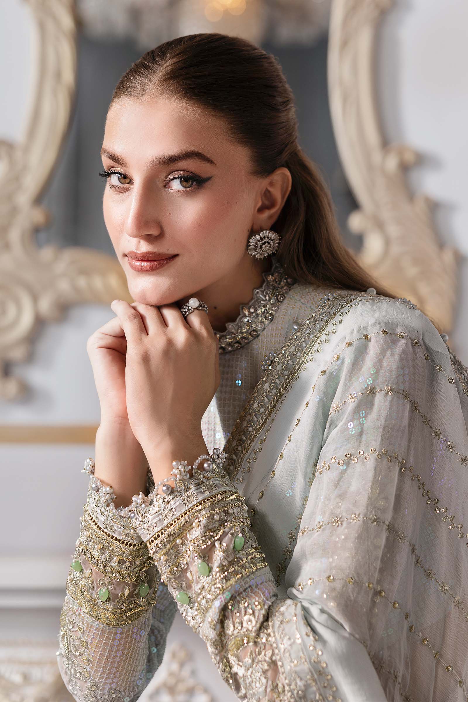 Maria B | Embroidered 2025 | BD-3005 - Aqsa Fabrics