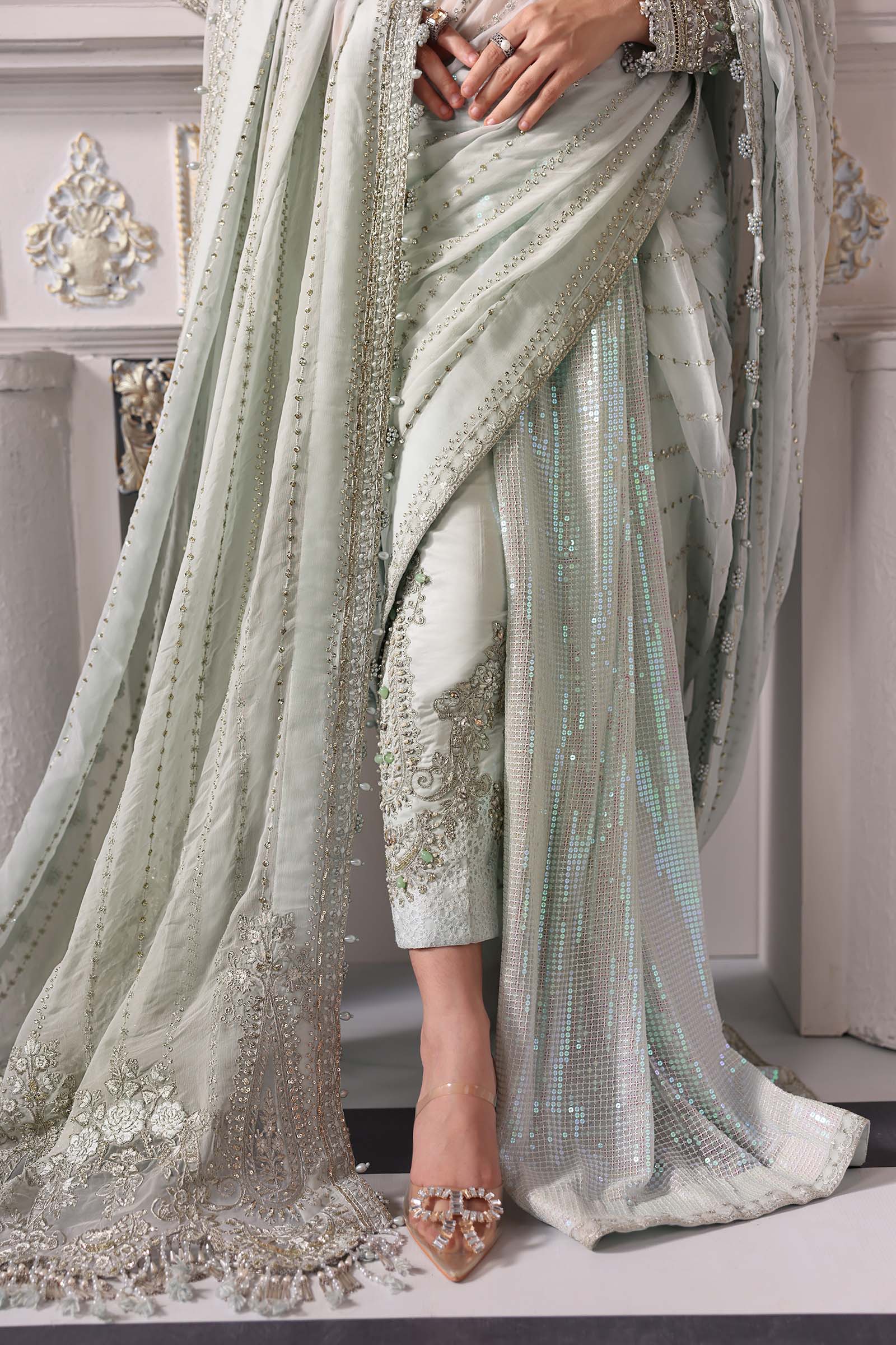 Maria B | Embroidered 2025 | BD-3005 - Aqsa Fabrics
