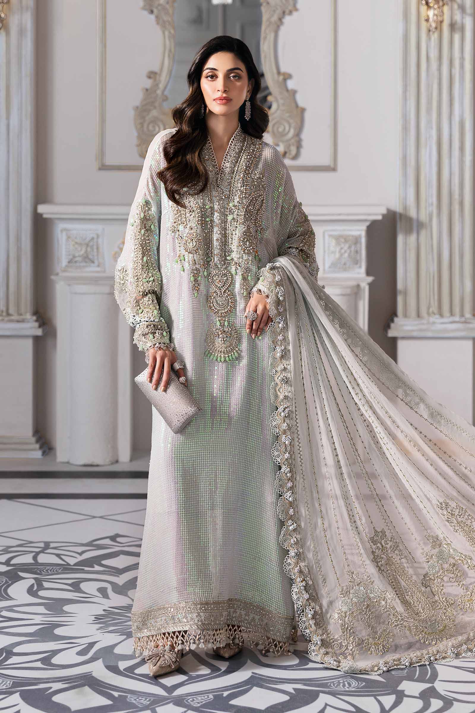 Maria B | Embroidered 2025 | BD-3005 - Aqsa Fabrics