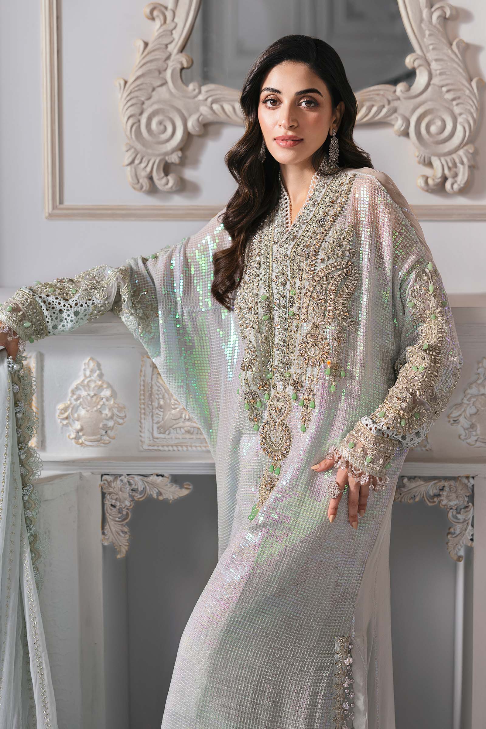 Maria B | Embroidered 2025 | BD-3005 - Aqsa Fabrics