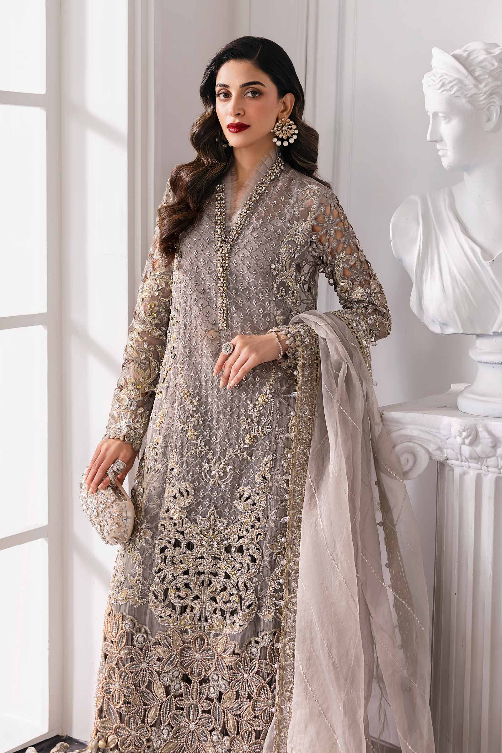 Maria B | Embroidered 2025 | BD-3006 - Aqsa Fabrics