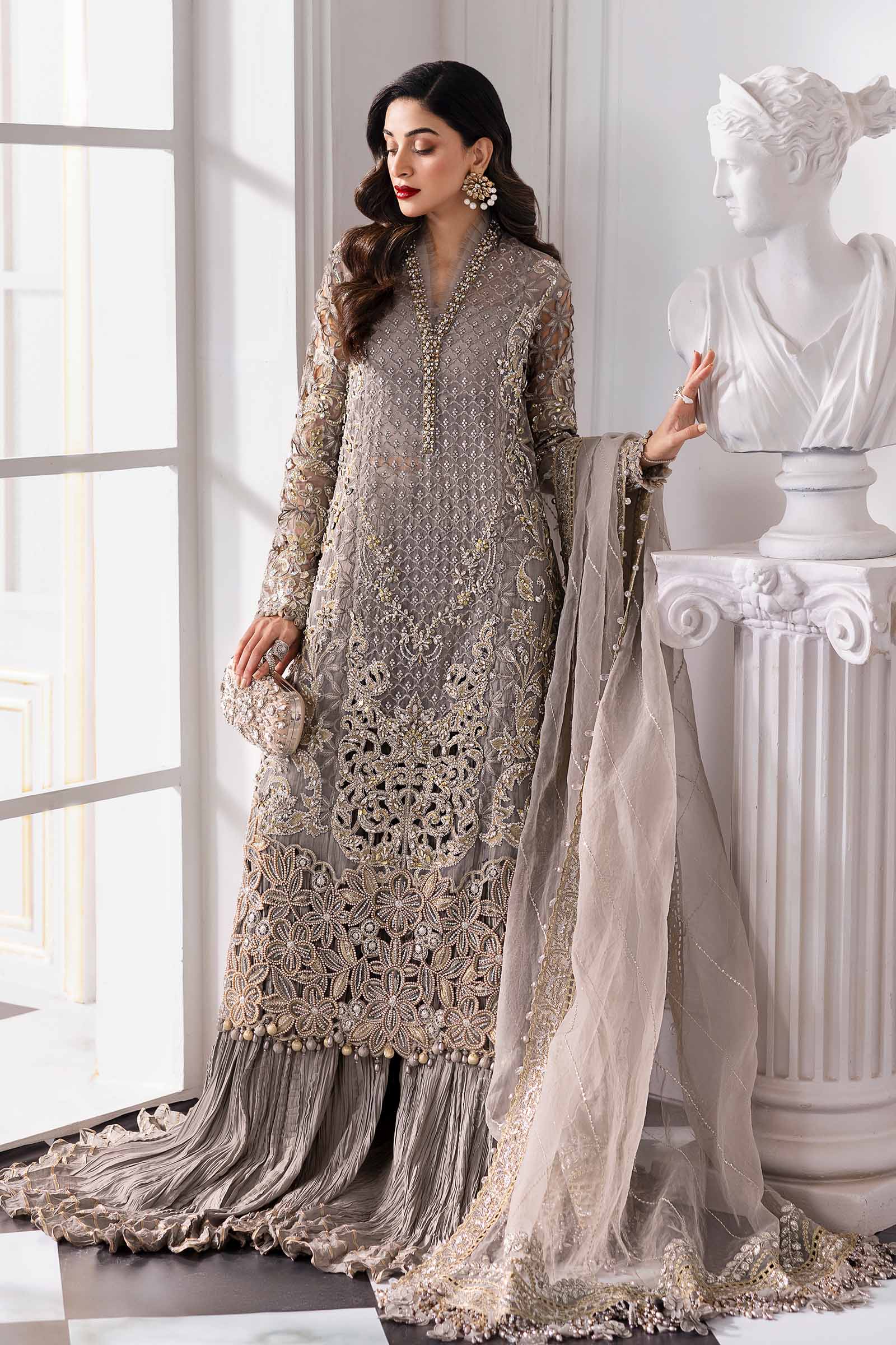 Maria B | Embroidered 2025 | BD-3006 - Aqsa Fabrics
