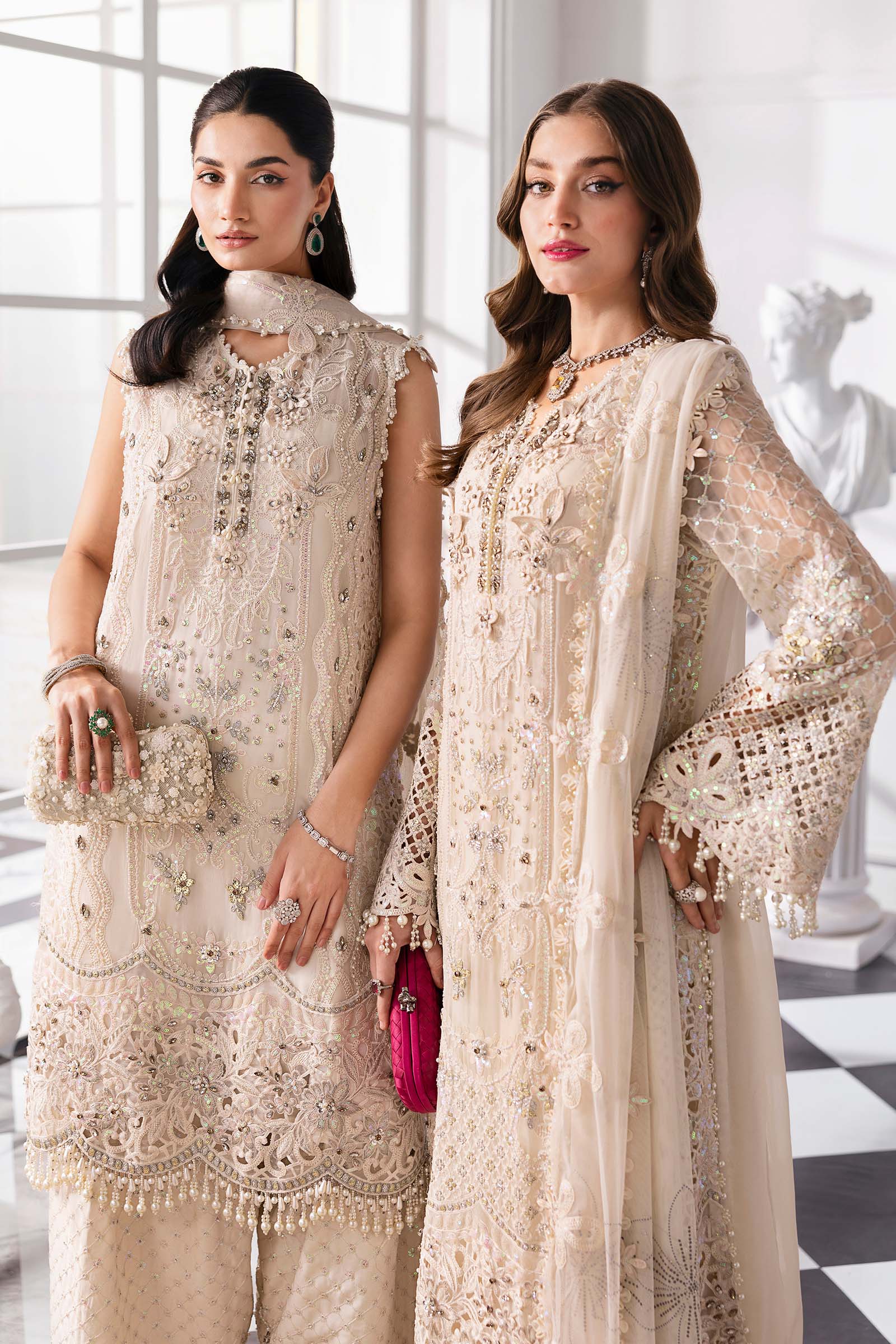 Maria B | Embroidered 2025 | BD-3007 - Aqsa Fabrics