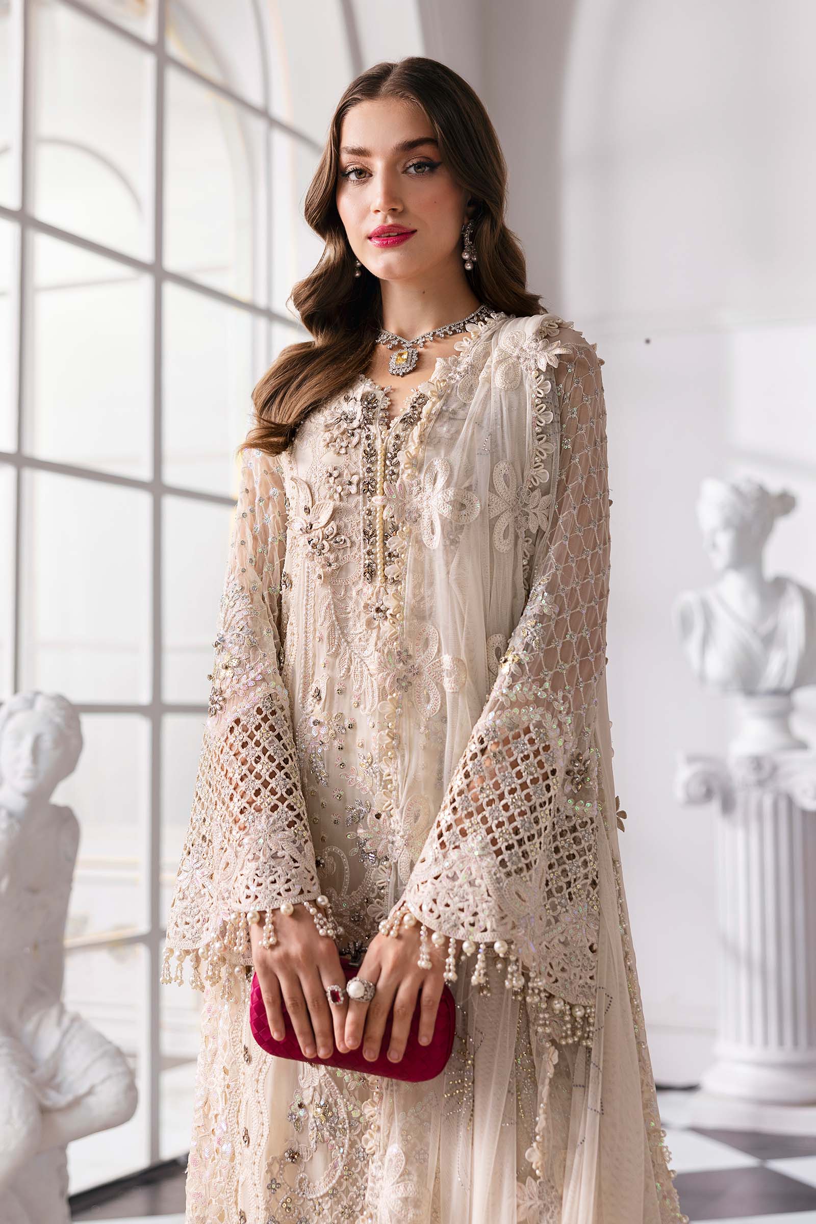 Maria B | Embroidered 2025 | BD-3007 - Aqsa Fabrics