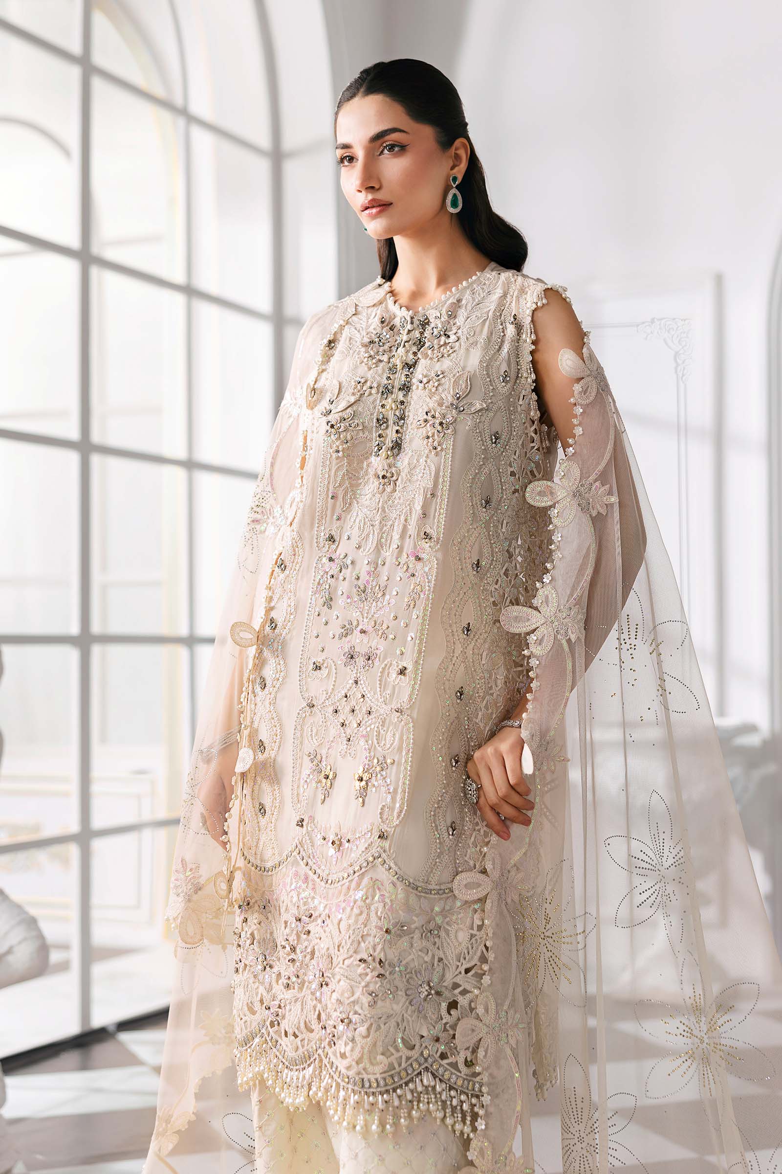 Maria B | Embroidered 2025 | BD-3007 - Aqsa Fabrics
