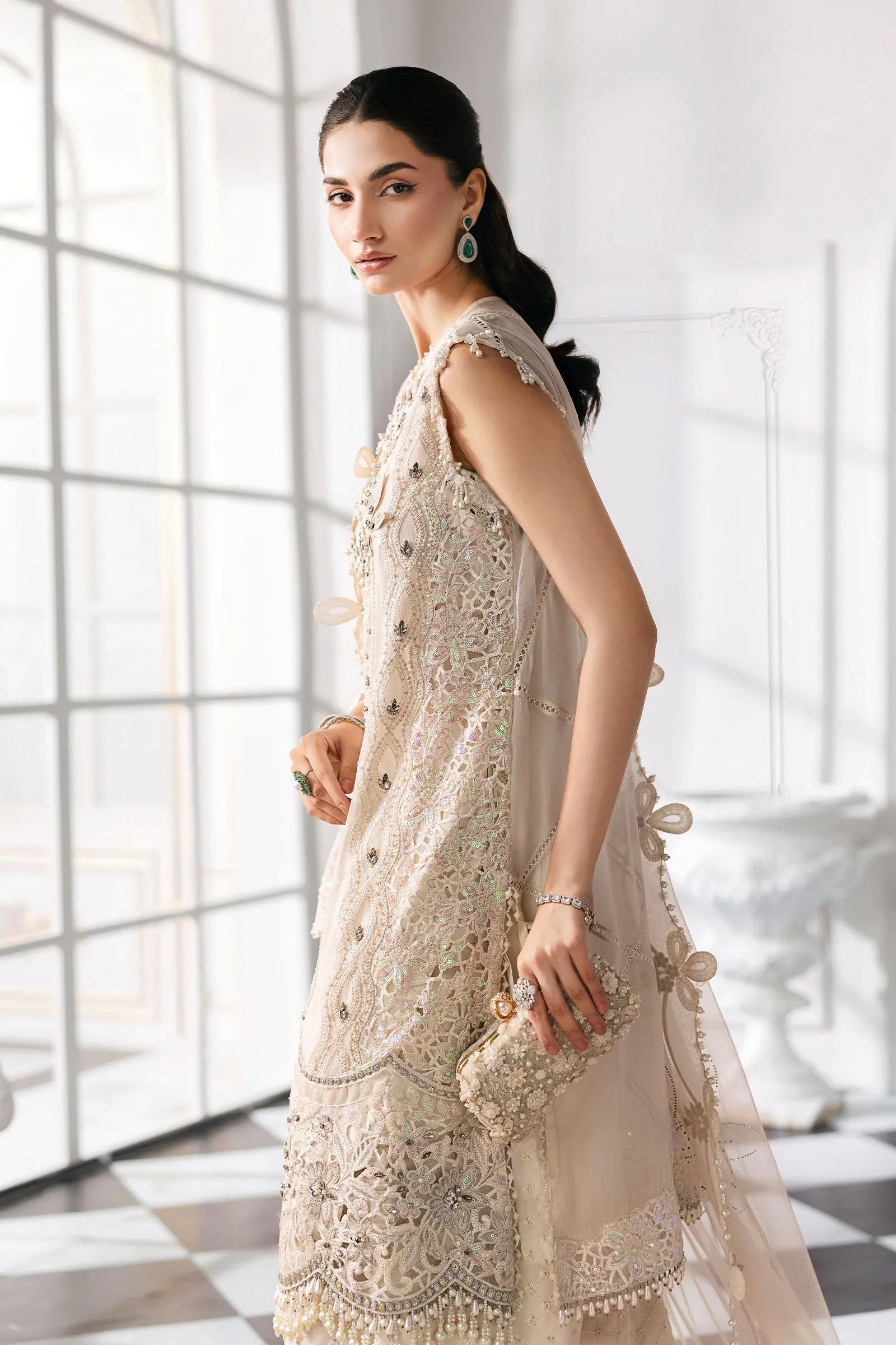 Maria B | Embroidered 2025 | BD-3007 - Aqsa Fabrics