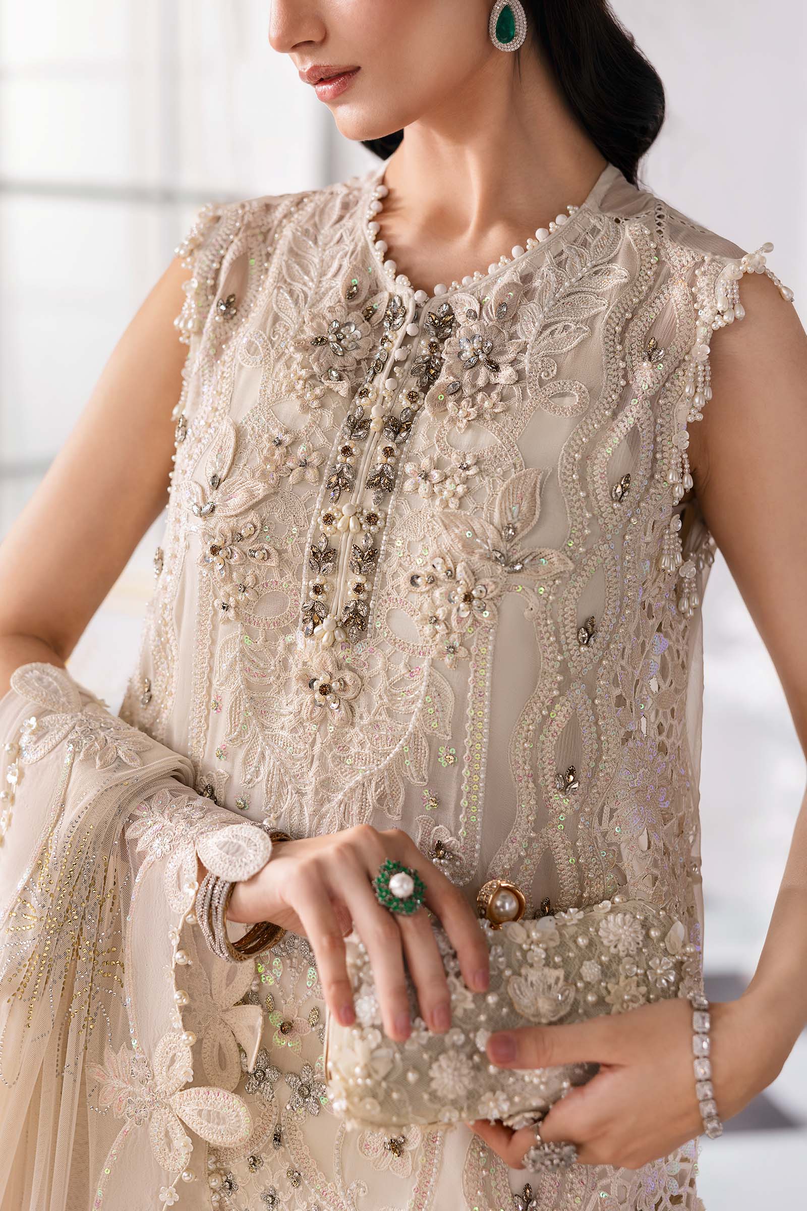 Maria B | Embroidered 2025 | BD-3007 - Aqsa Fabrics