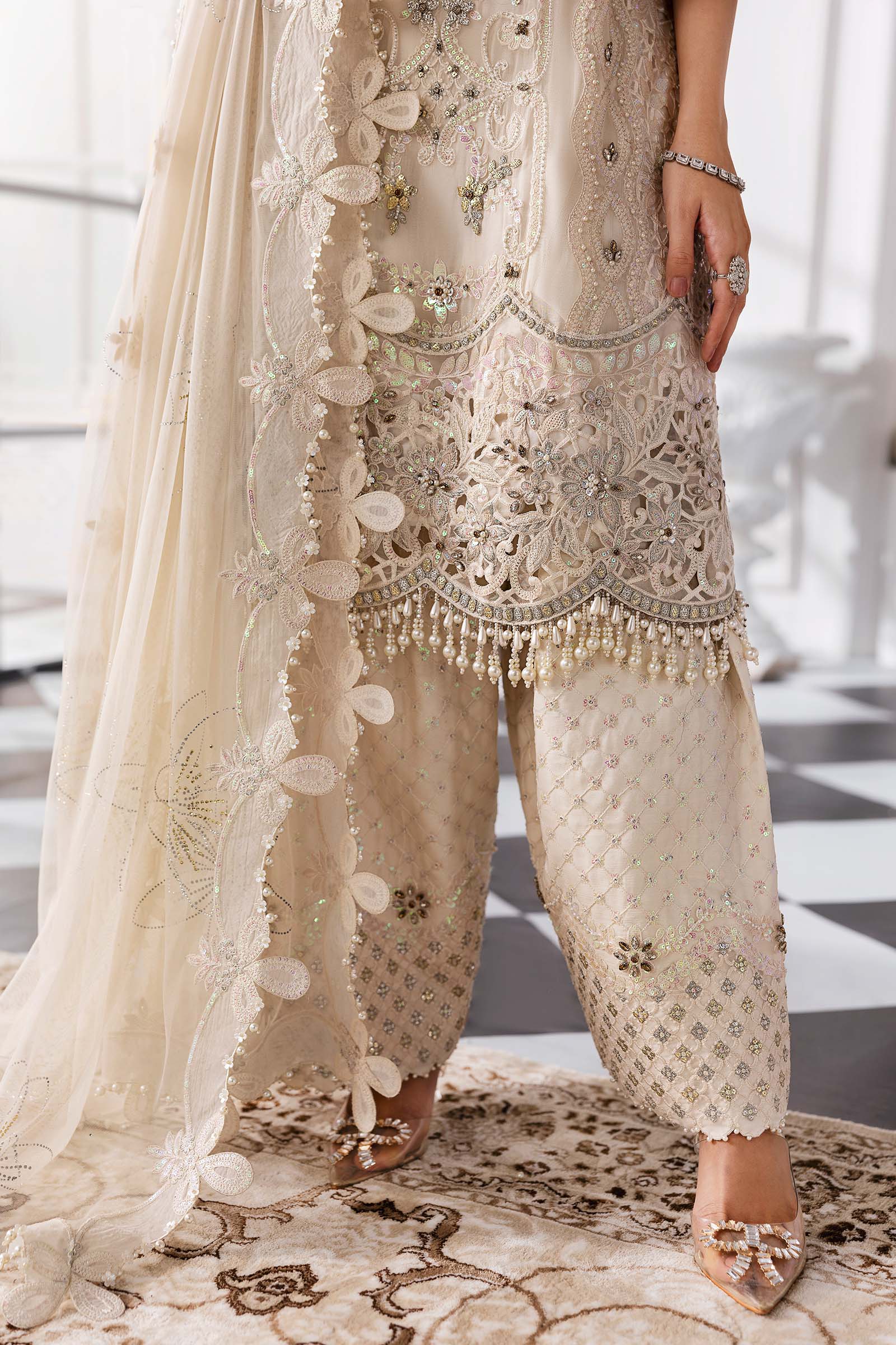 Maria B | Embroidered 2025 | BD-3007 - Aqsa Fabrics