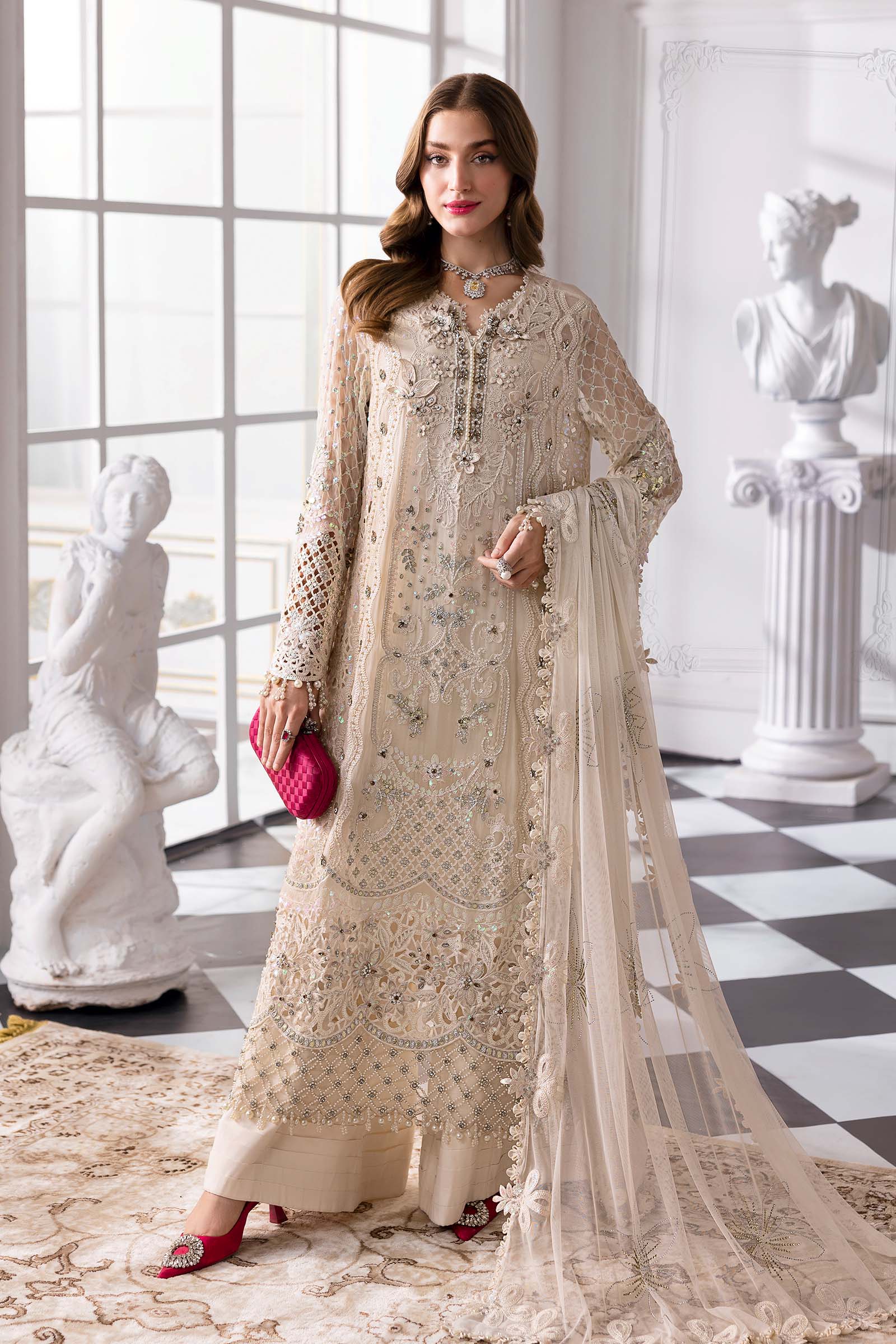 Maria B | Embroidered 2025 | BD-3007 - Aqsa Fabrics