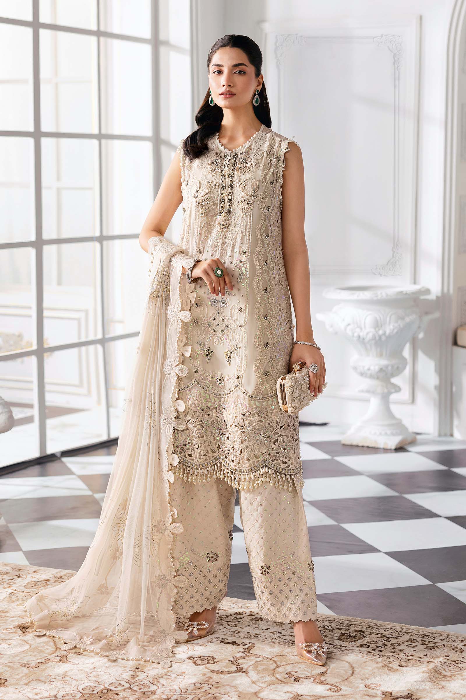 Maria B | Embroidered 2025 | BD-3007 - Aqsa Fabrics