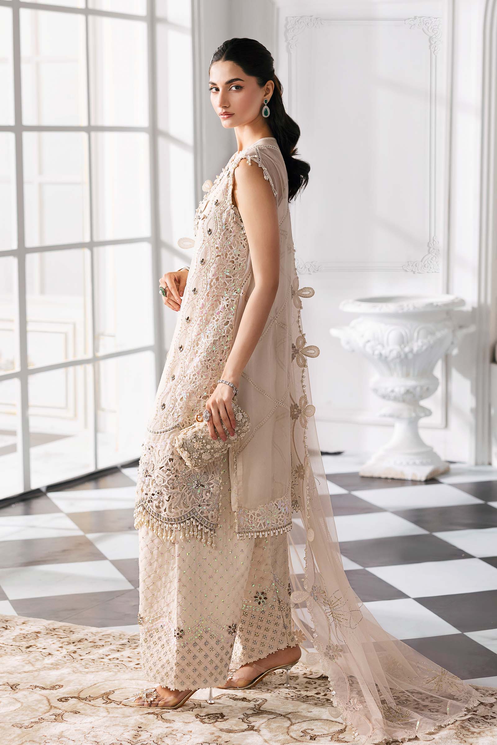 Maria B | Embroidered 2025 | BD-3007 - Aqsa Fabrics