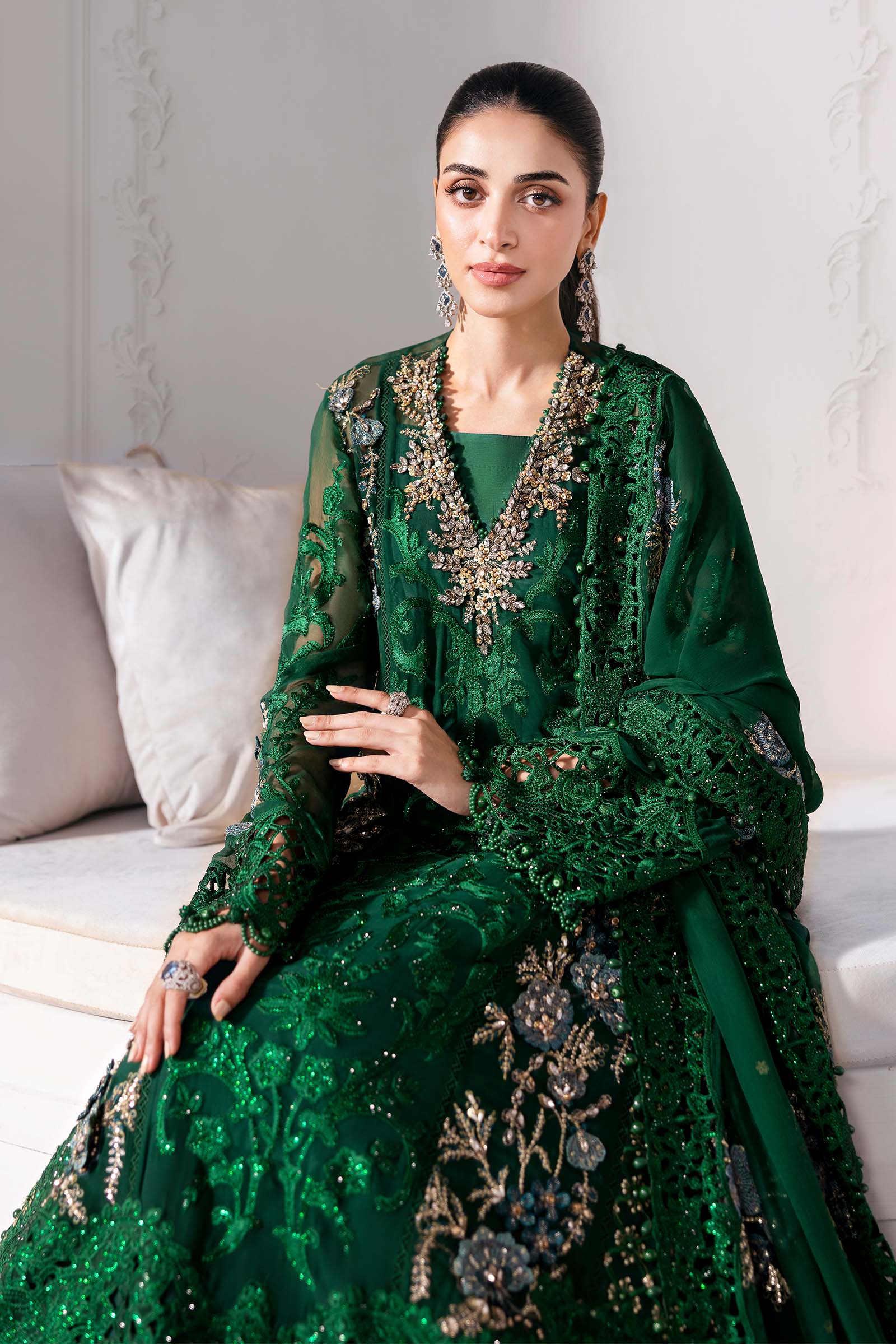 Maria B | Embroidered 2025 | BD-3008 - Aqsa Fabrics