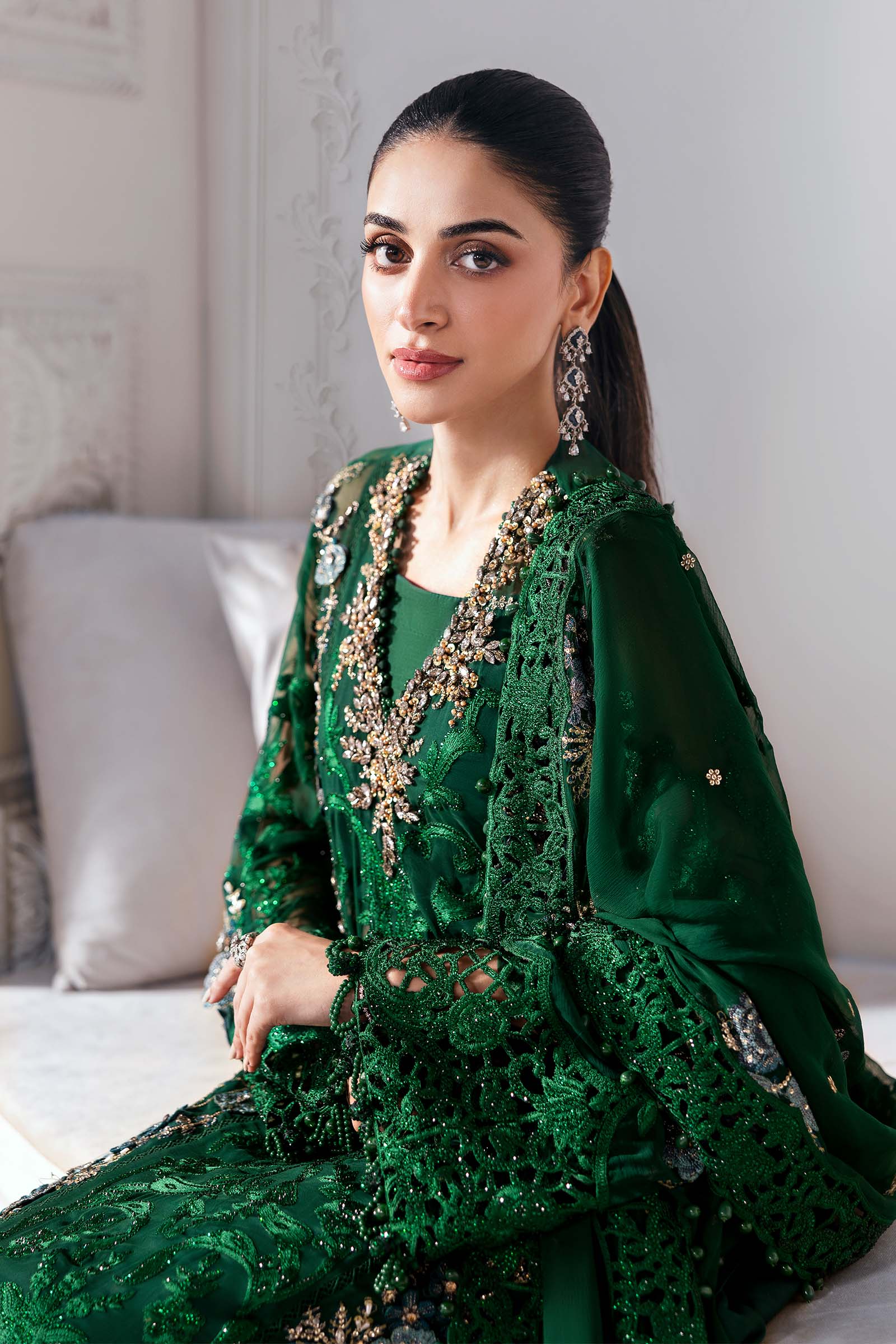 Maria B | Embroidered 2025 | BD-3008 - Aqsa Fabrics