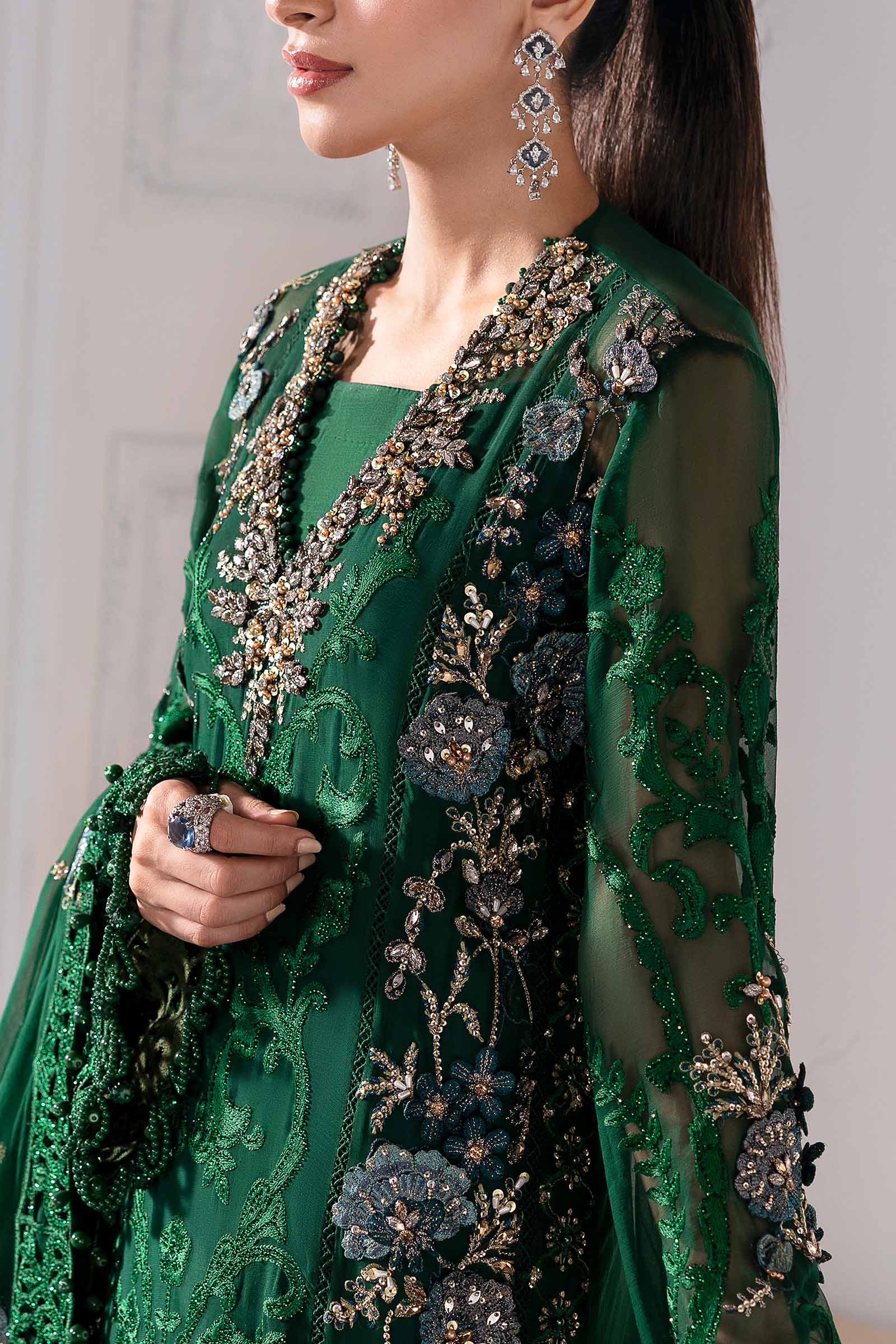 Maria B | Embroidered 2025 | BD-3008 - Aqsa Fabrics