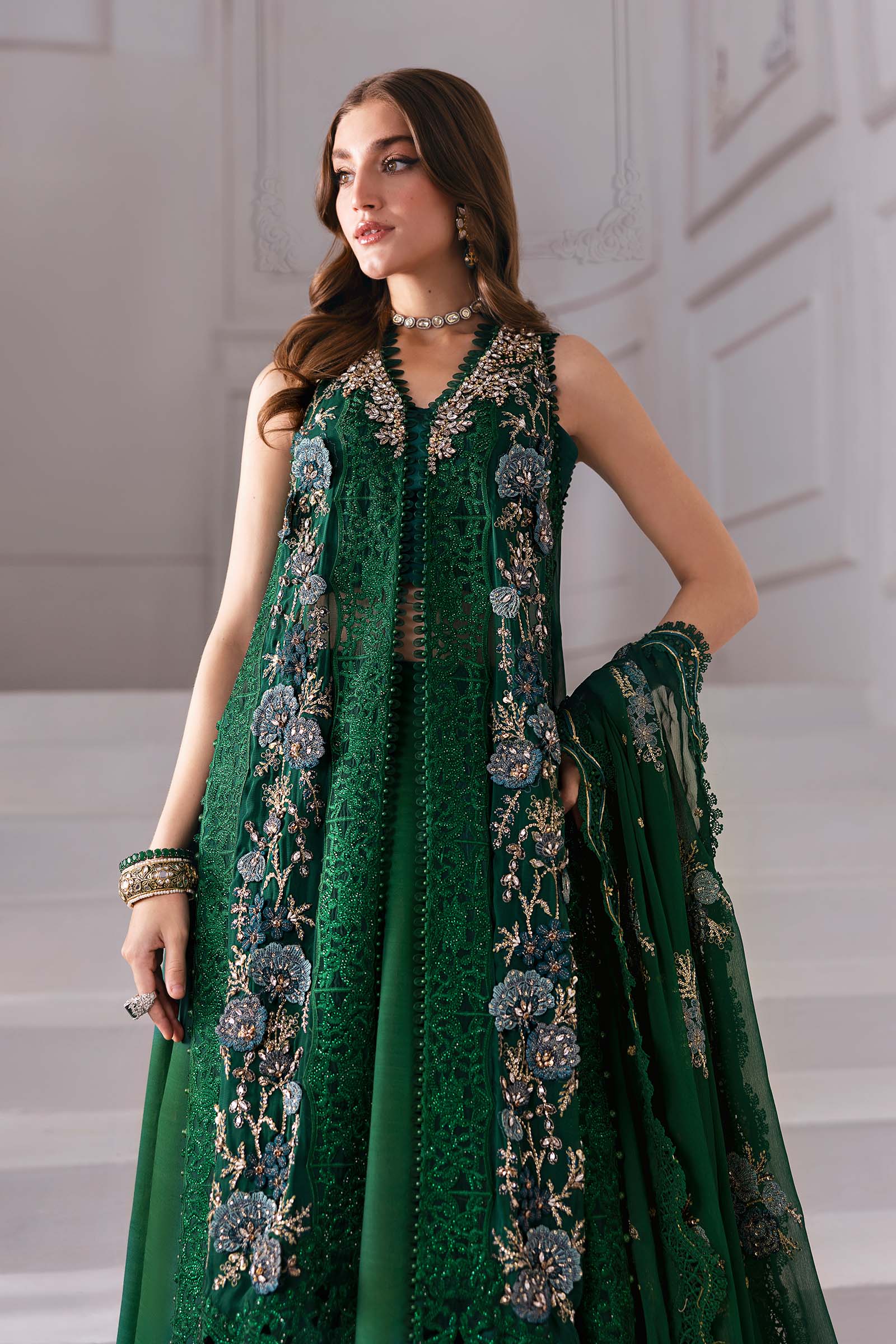 Maria B | Embroidered 2025 | BD-3008 - Aqsa Fabrics