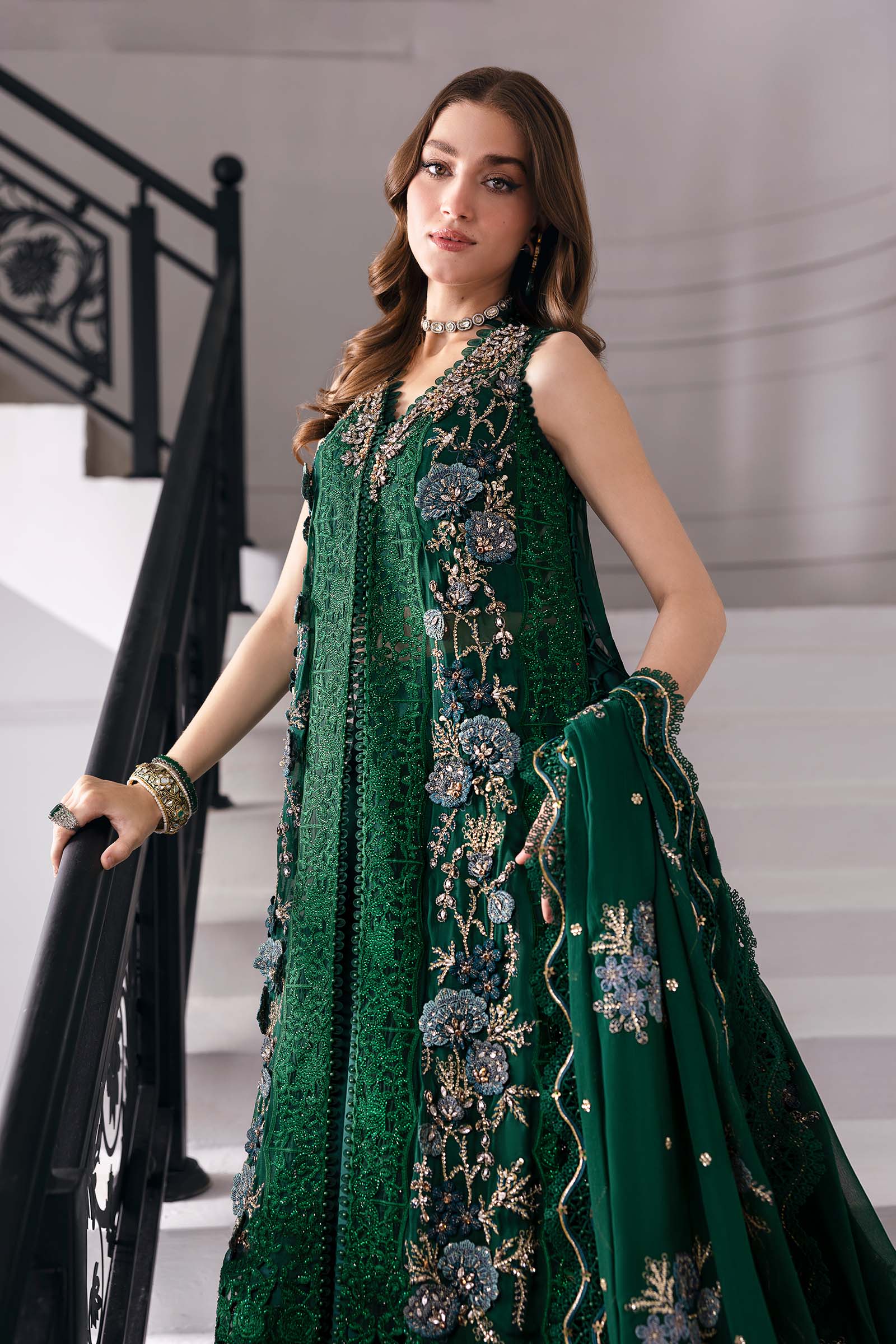 Maria B | Embroidered 2025 | BD-3008 - Aqsa Fabrics