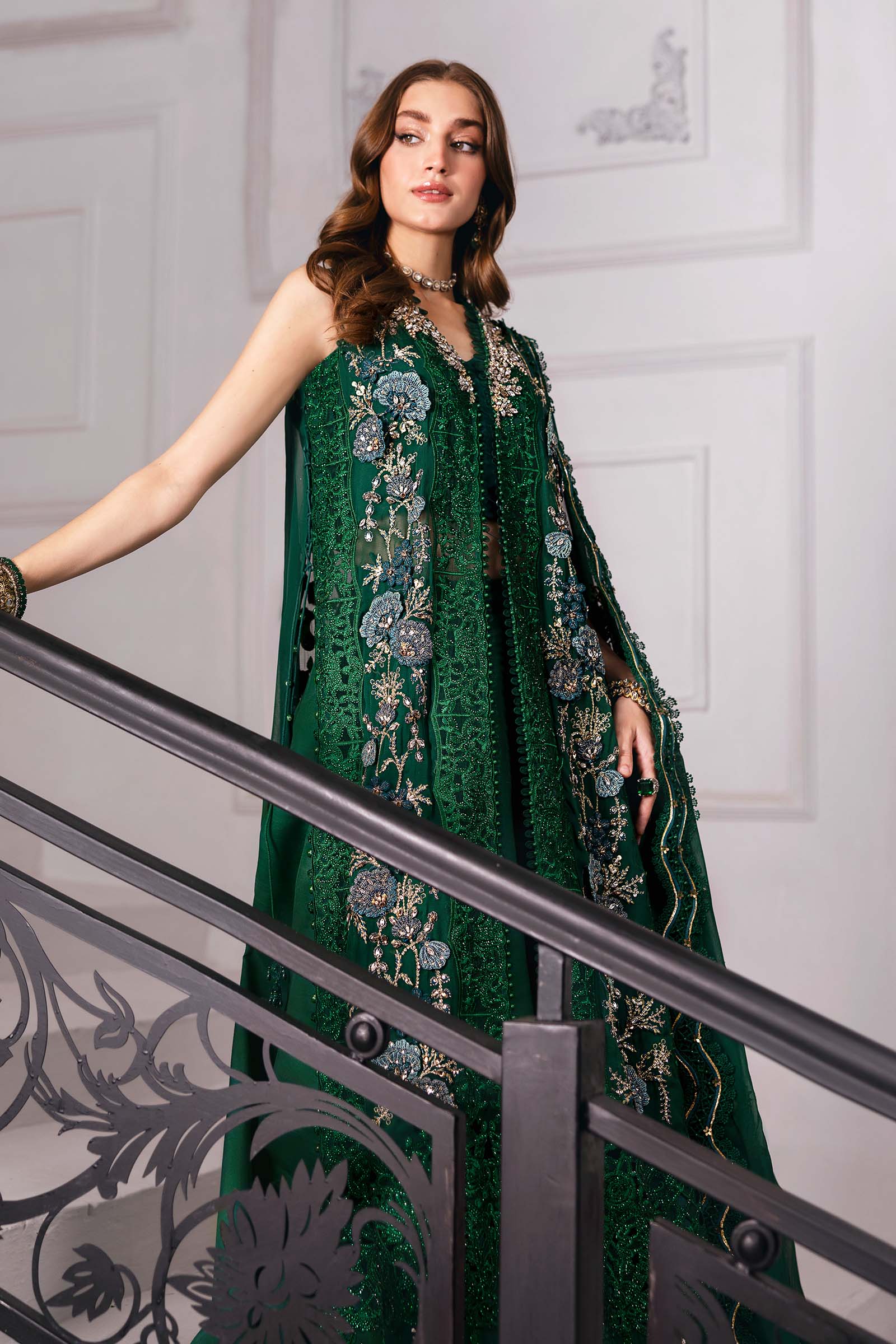 Maria B | Embroidered 2025 | BD-3008 - Aqsa Fabrics