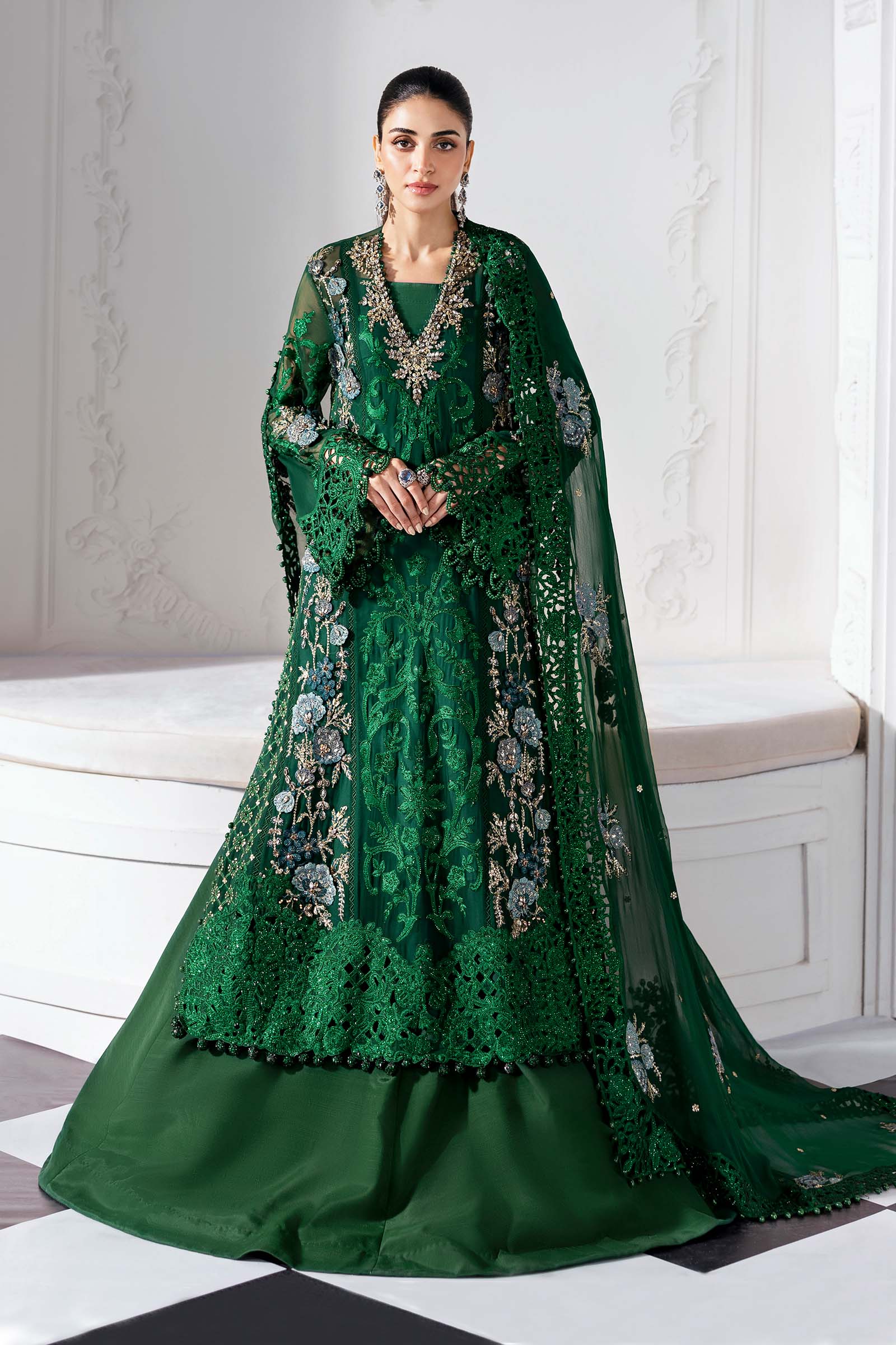 Maria B | Embroidered 2025 | BD-3008 - Aqsa Fabrics