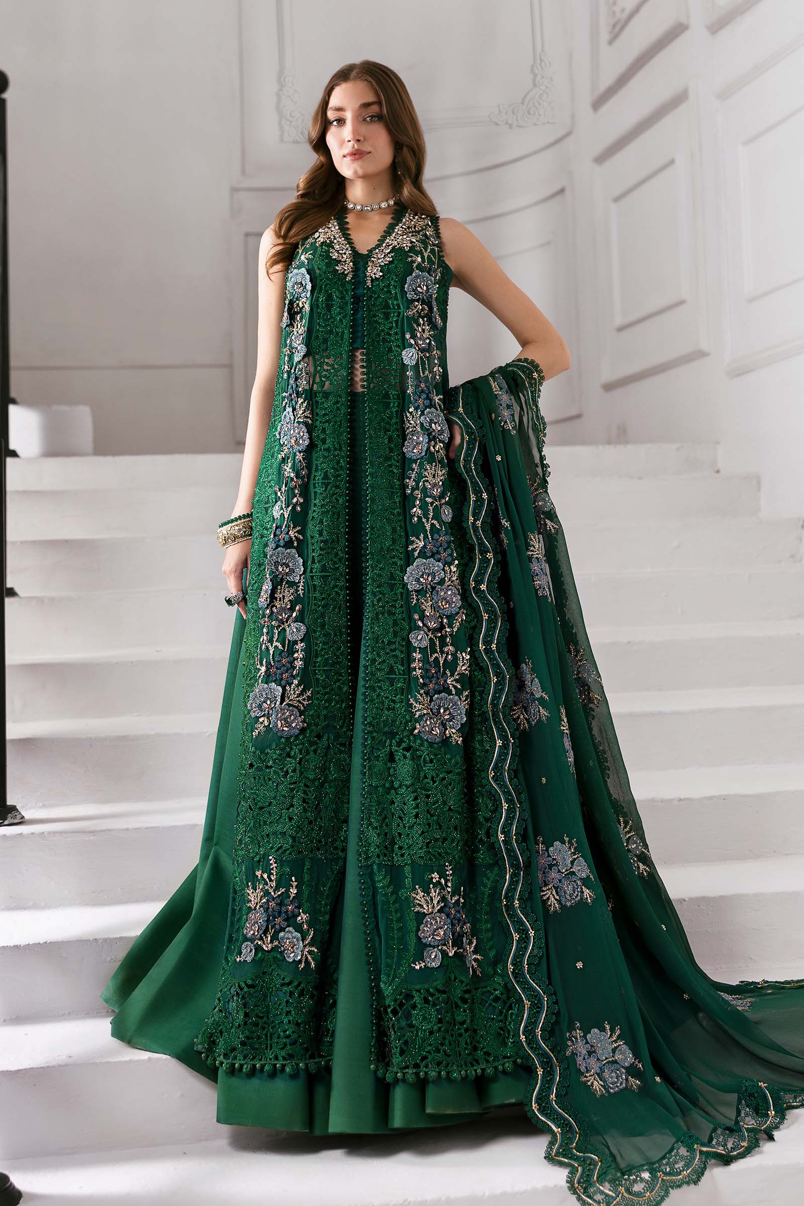 Maria B | Embroidered 2025 | BD-3008 - Aqsa Fabrics