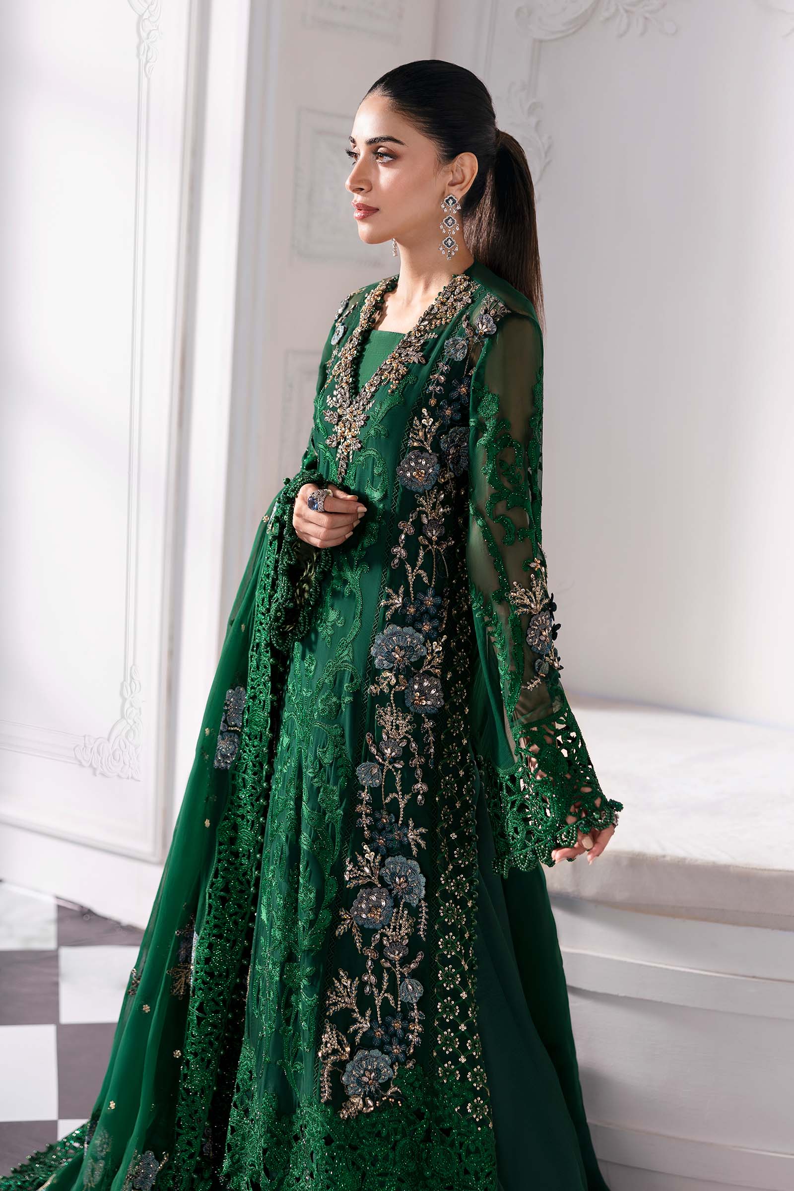 Maria B | Embroidered 2025 | BD-3008 - Aqsa Fabrics