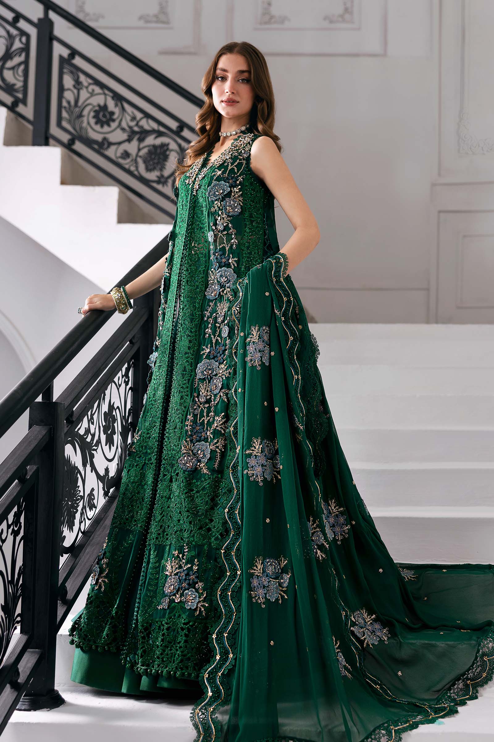 Maria B | Embroidered 2025 | BD-3008 - Aqsa Fabrics