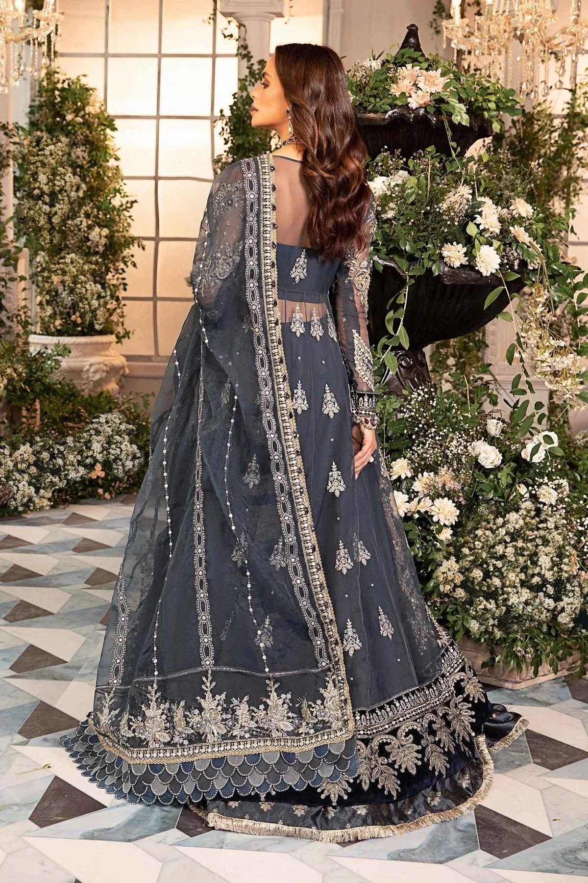 Maria B | Embroidered Formals 24 | Organza Suit | BD-2901 - Aqsa Fabrics