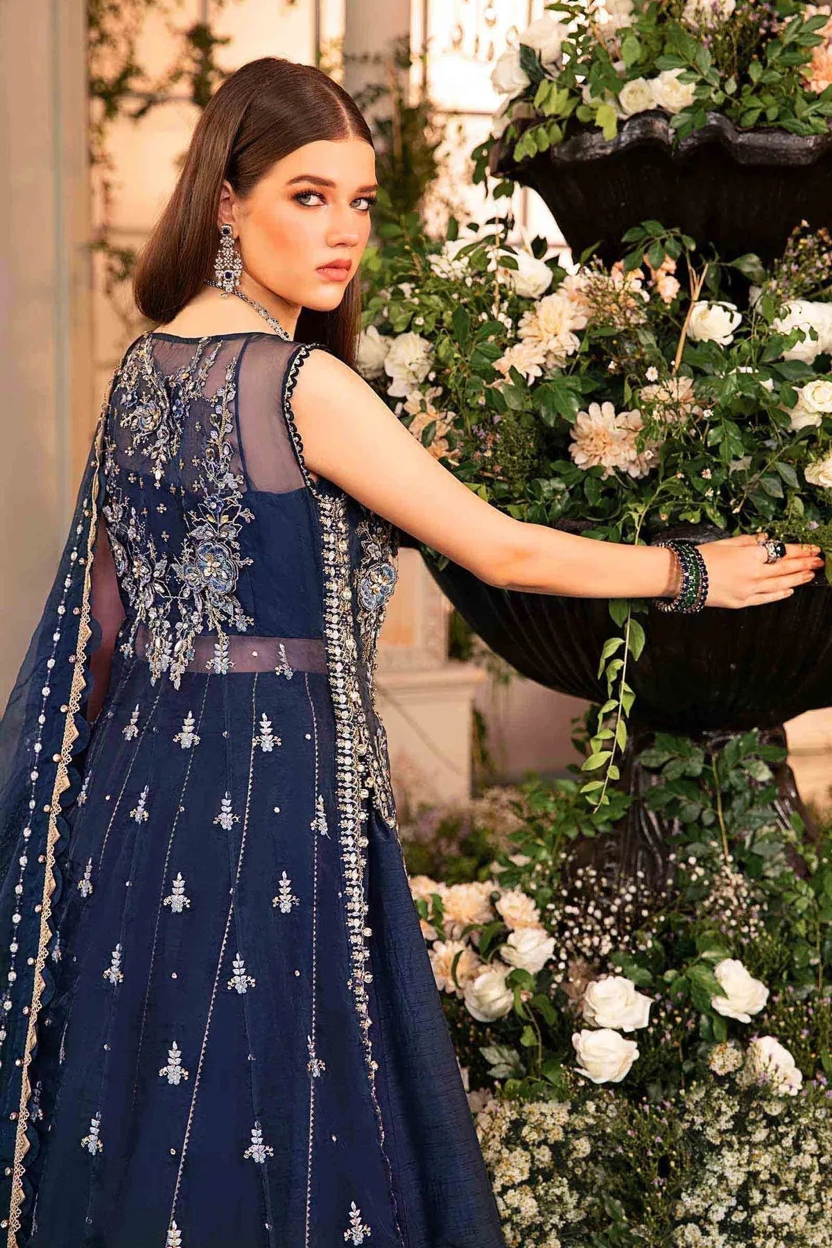 Maria B | Embroidered Formals 24 | Organza Suit | BD-2901 - Aqsa Fabrics