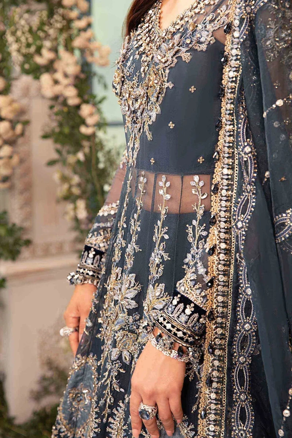 Maria B | Embroidered Formals 24 | Organza Suit | BD-2901 - Aqsa Fabrics