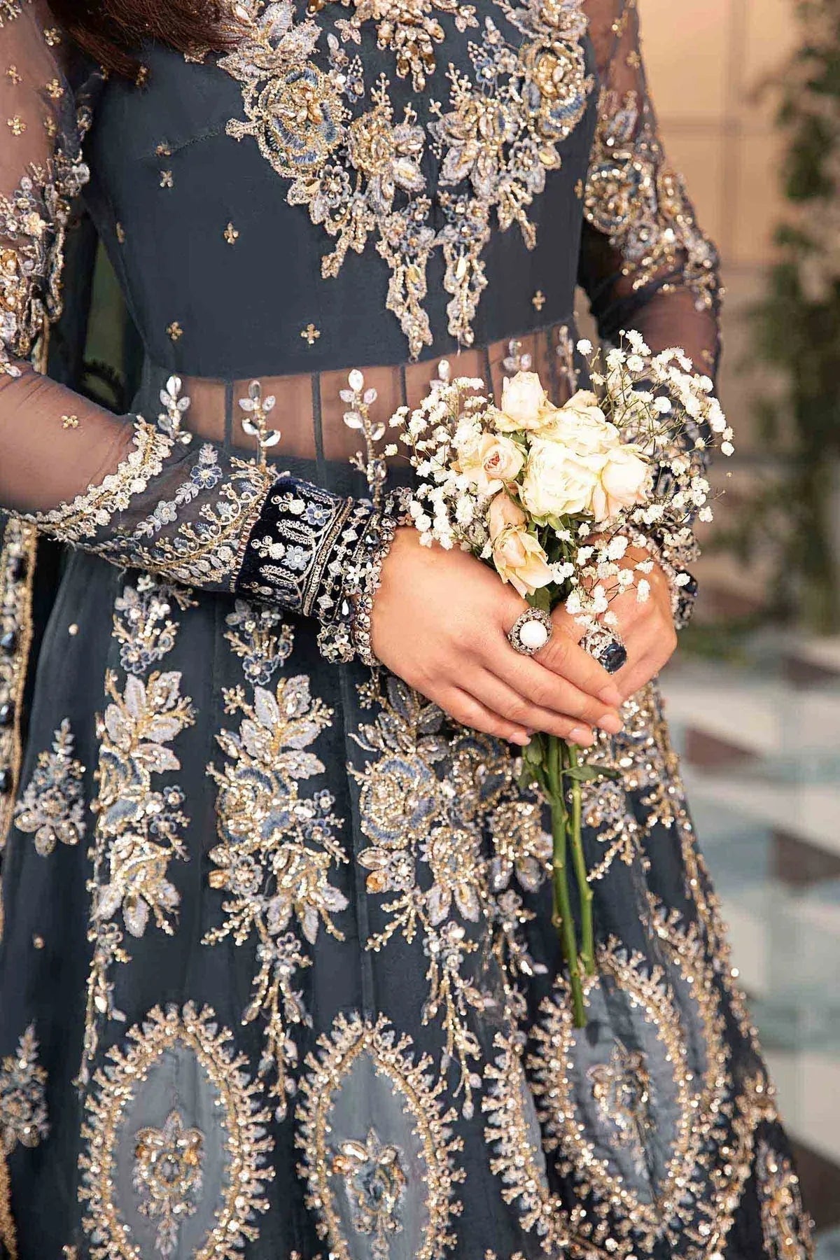 Maria B | Embroidered Formals 24 | Organza Suit | BD-2901 - Aqsa Fabrics