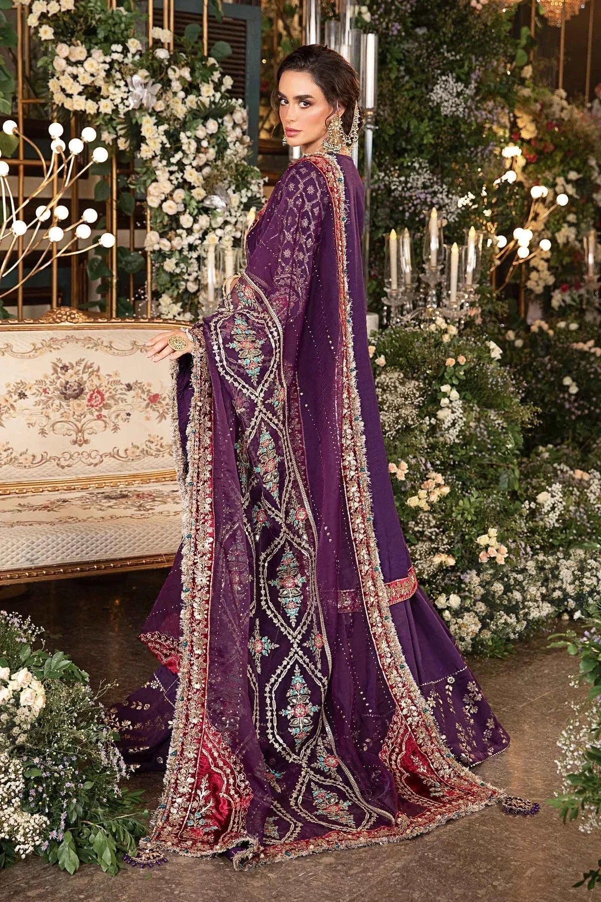 Maria B | Embroidered Formals 24 | Organza Suit | BD-2903 - Aqsa Fabrics
