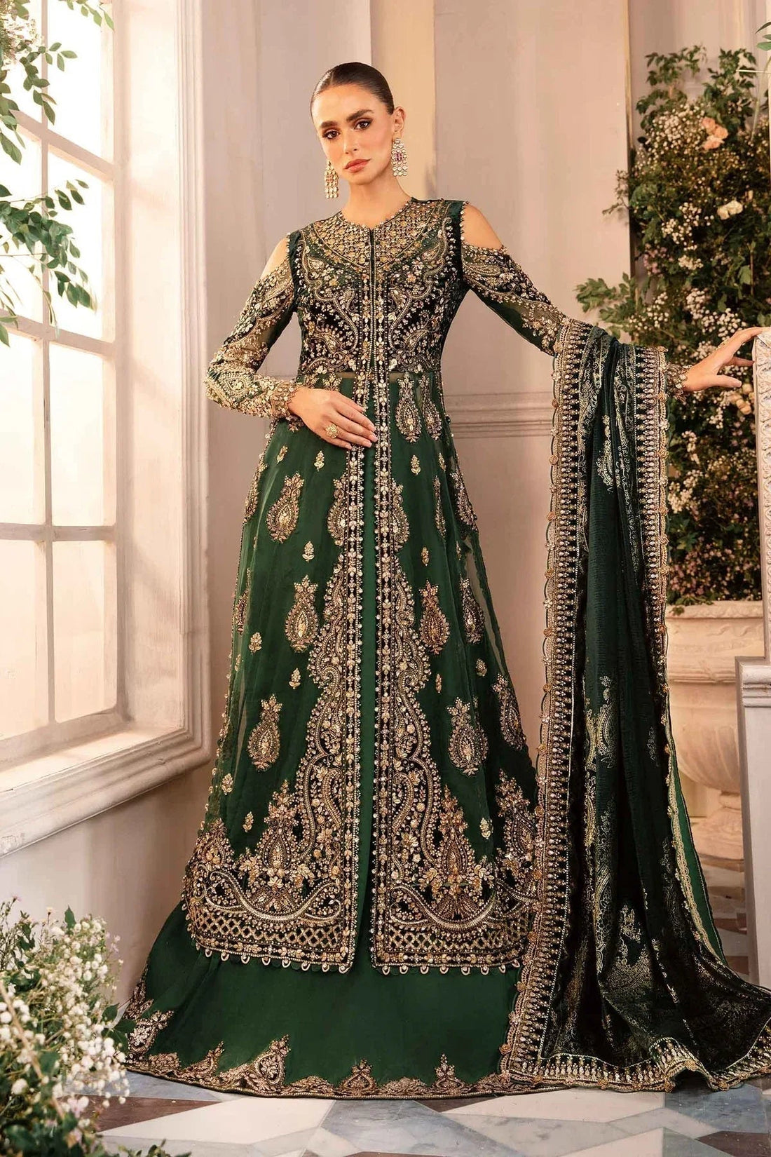 Maria B | Embroidered Formals 24 | Organza Suit | BD-2904 - Aqsa Fabrics