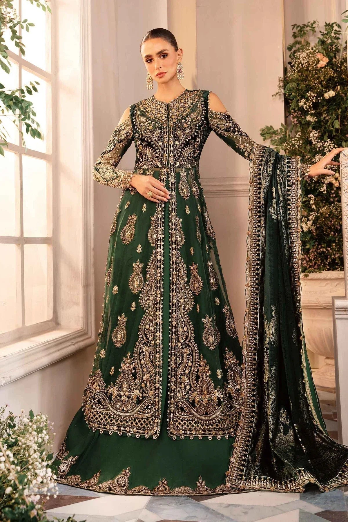 Maria B | Embroidered Formals 24 | Organza Suit | BD-2904 - Aqsa Fabrics