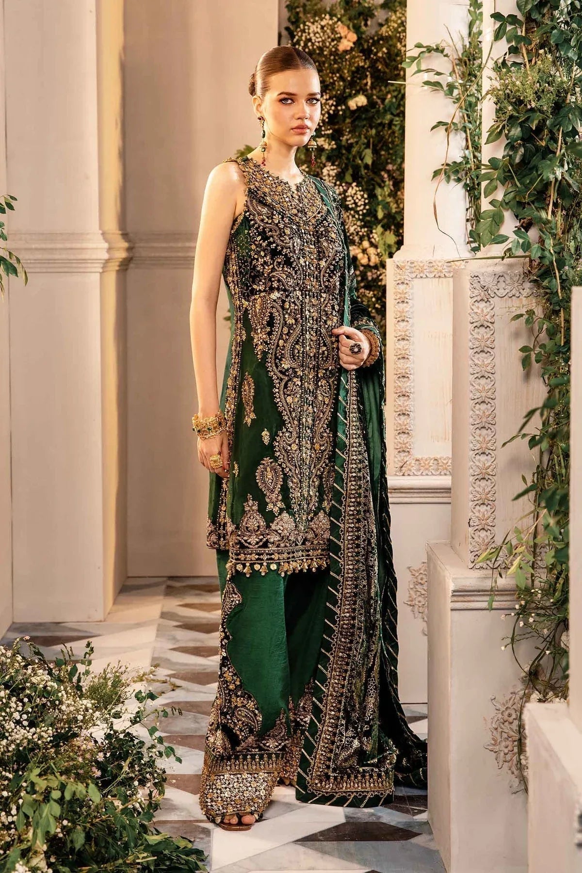 Maria B | Embroidered Formals 24 | Organza Suit | BD-2904 - Aqsa Fabrics