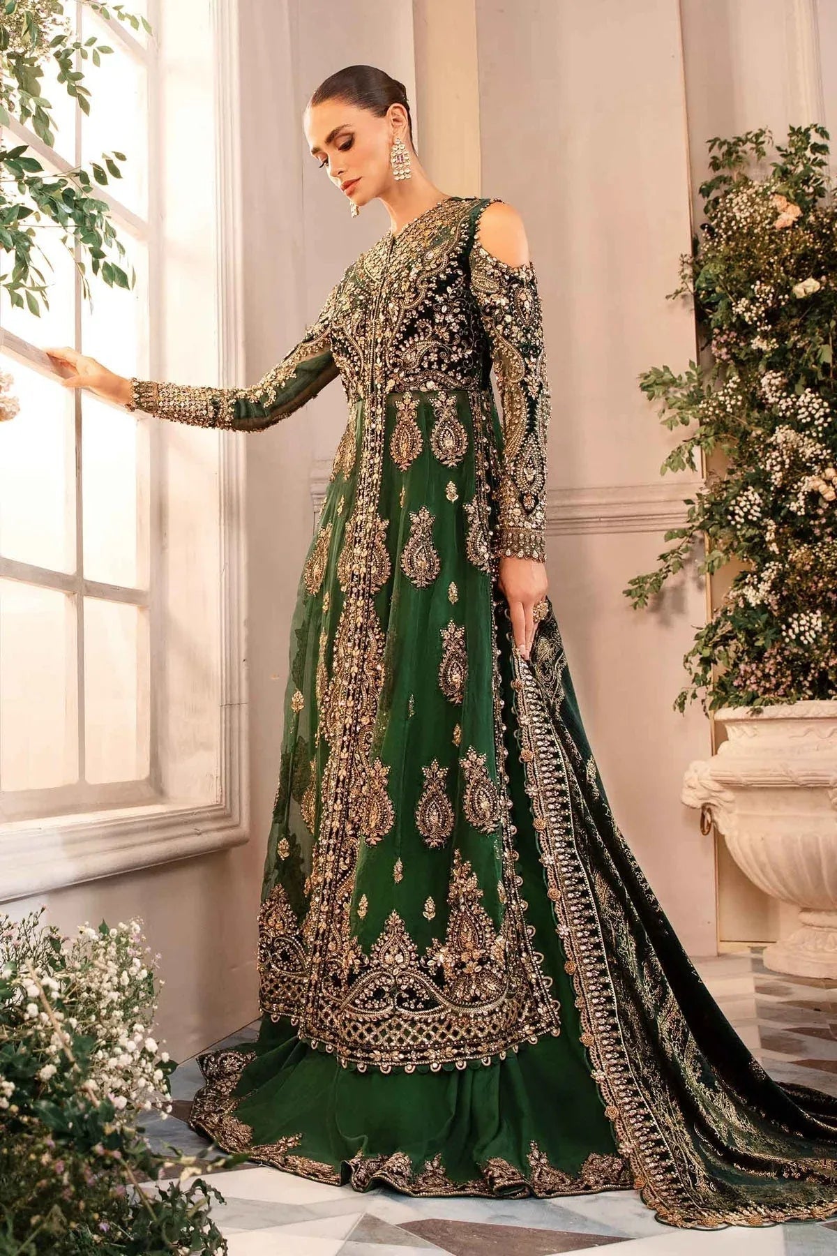 Maria B | Embroidered Formals 24 | Organza Suit | BD-2904 - Aqsa Fabrics