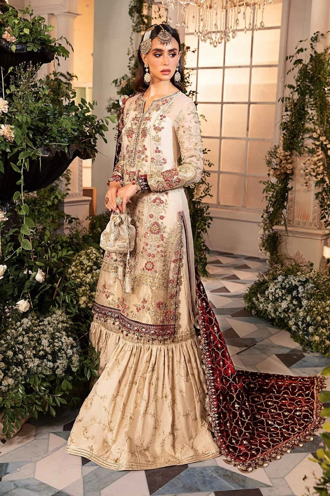 Maria B | Embroidered Formals 24 | Organza Suit | BD-2905 - Aqsa Fabrics