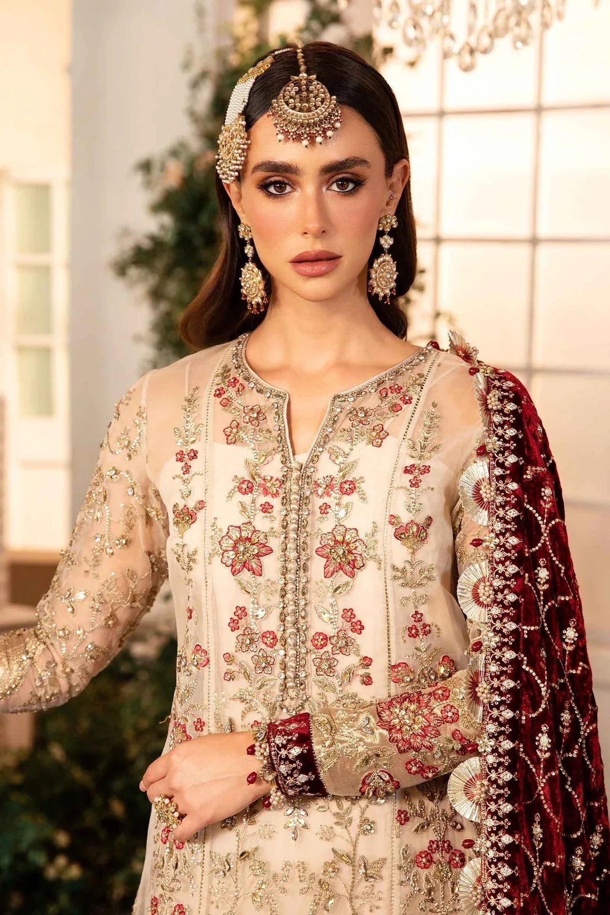 Maria B | Embroidered Formals 24 | Organza Suit | BD-2905 - Aqsa Fabrics