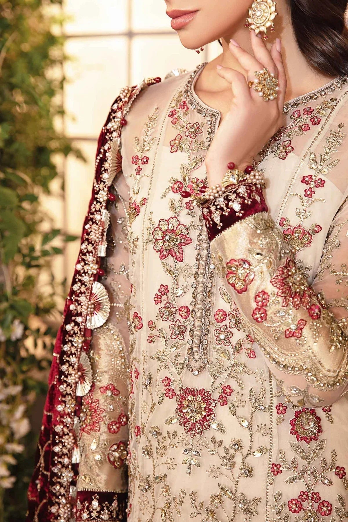 Maria B | Embroidered Formals 24 | Organza Suit | BD-2905 - Aqsa Fabrics