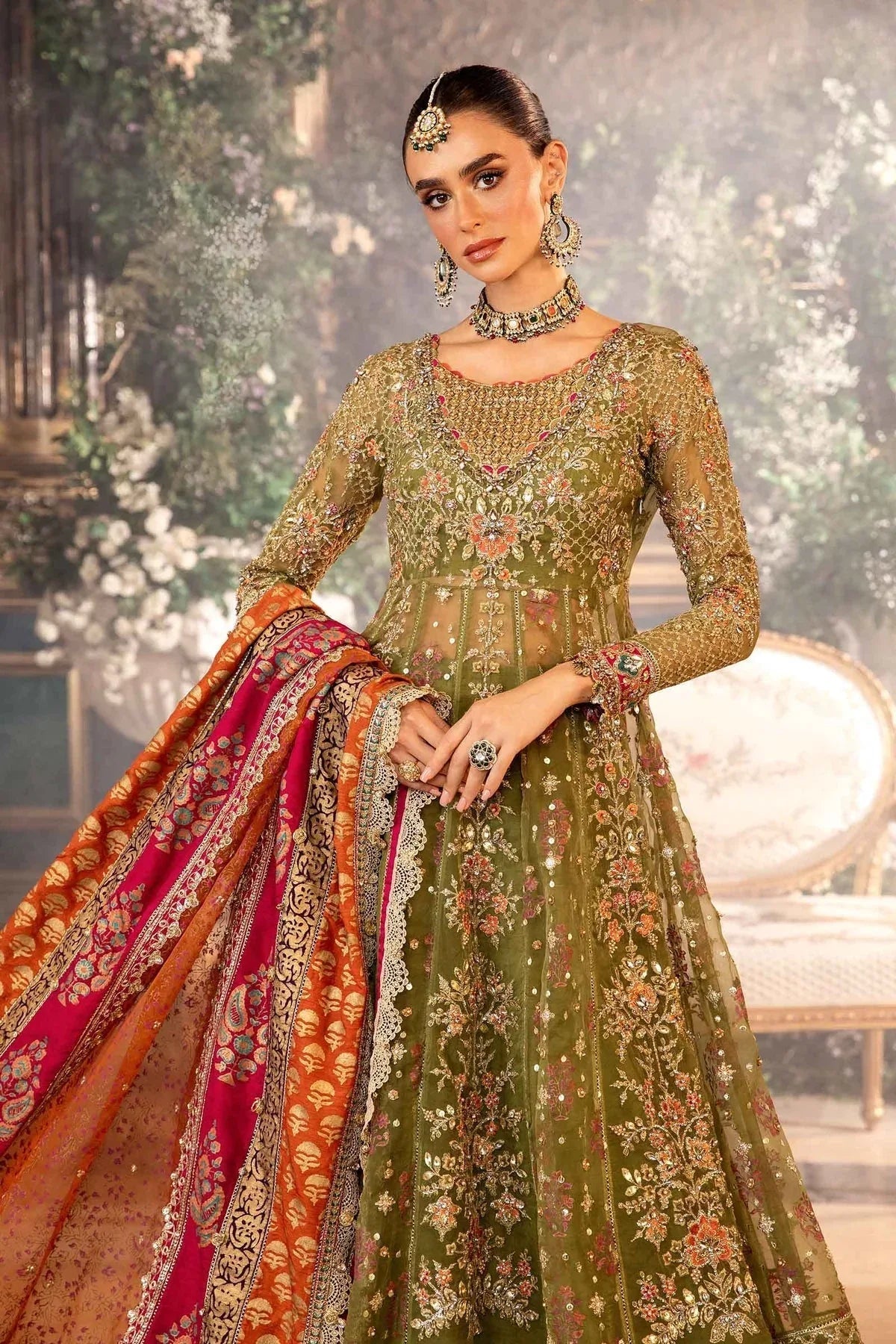Maria B | Embroidered Formals 24 | Organza Suit | BD-2906 - Aqsa Fabrics
