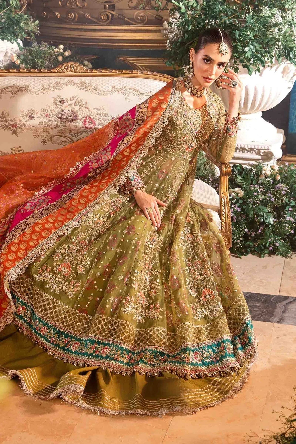 Maria B | Embroidered Formals 24 | Organza Suit | BD-2906 - Aqsa Fabrics