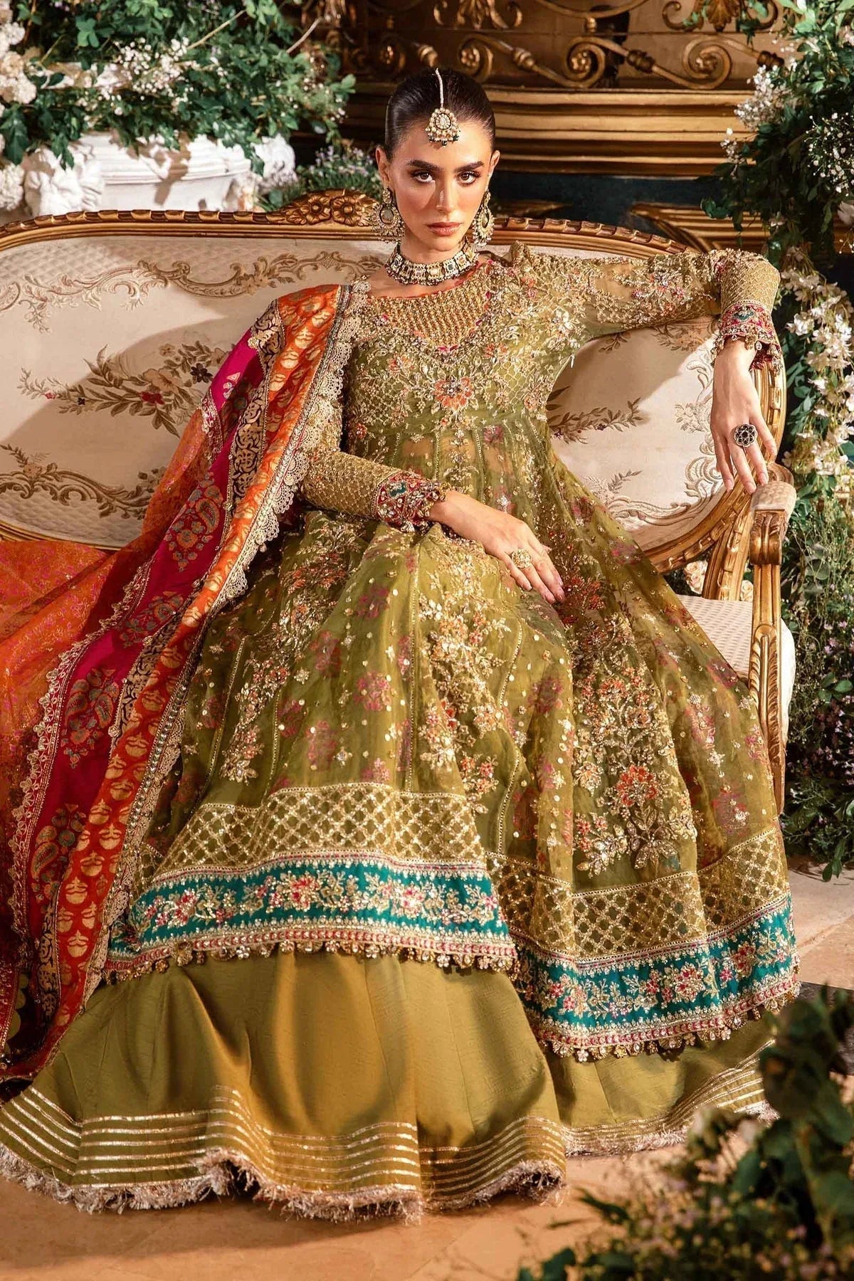 Maria B | Embroidered Formals 24 | Organza Suit | BD-2906 - Aqsa Fabrics