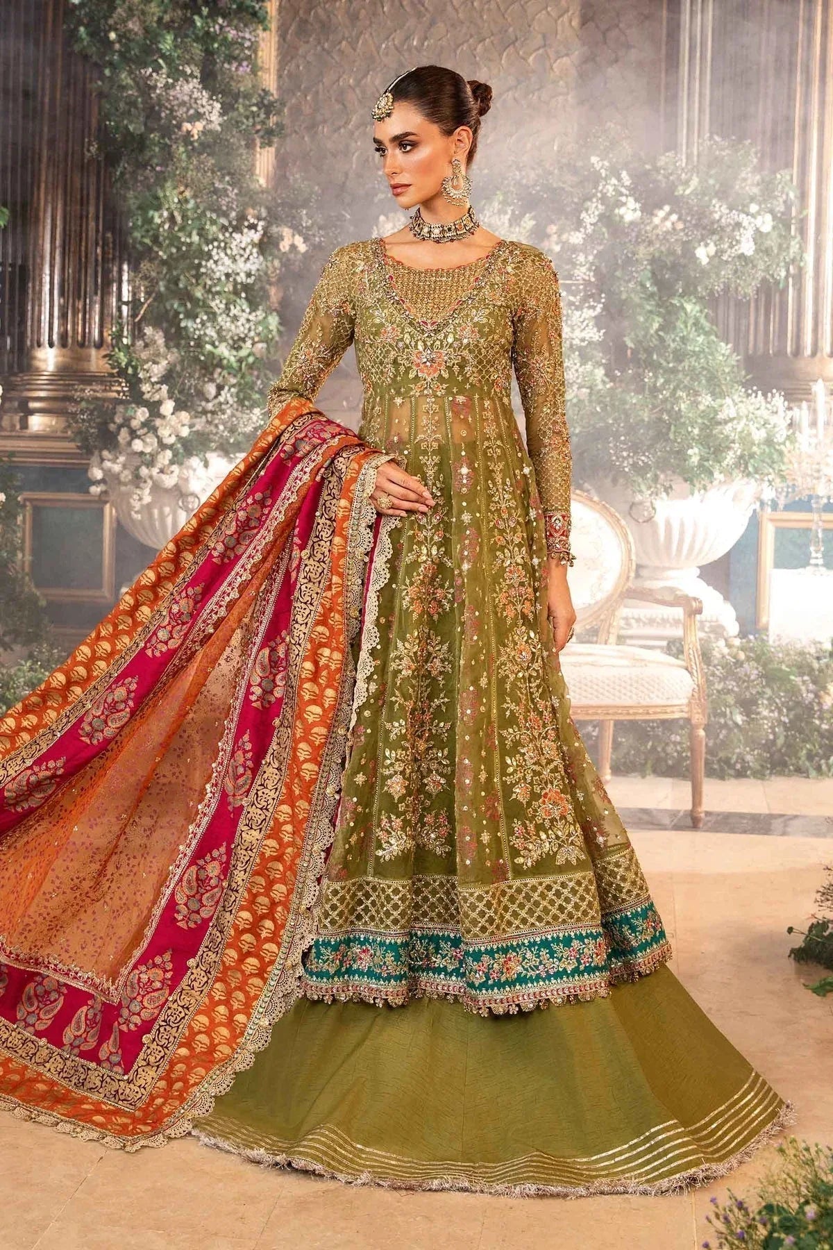 Maria B | Embroidered Formals 24 | Organza Suit | BD-2906 - Aqsa Fabrics
