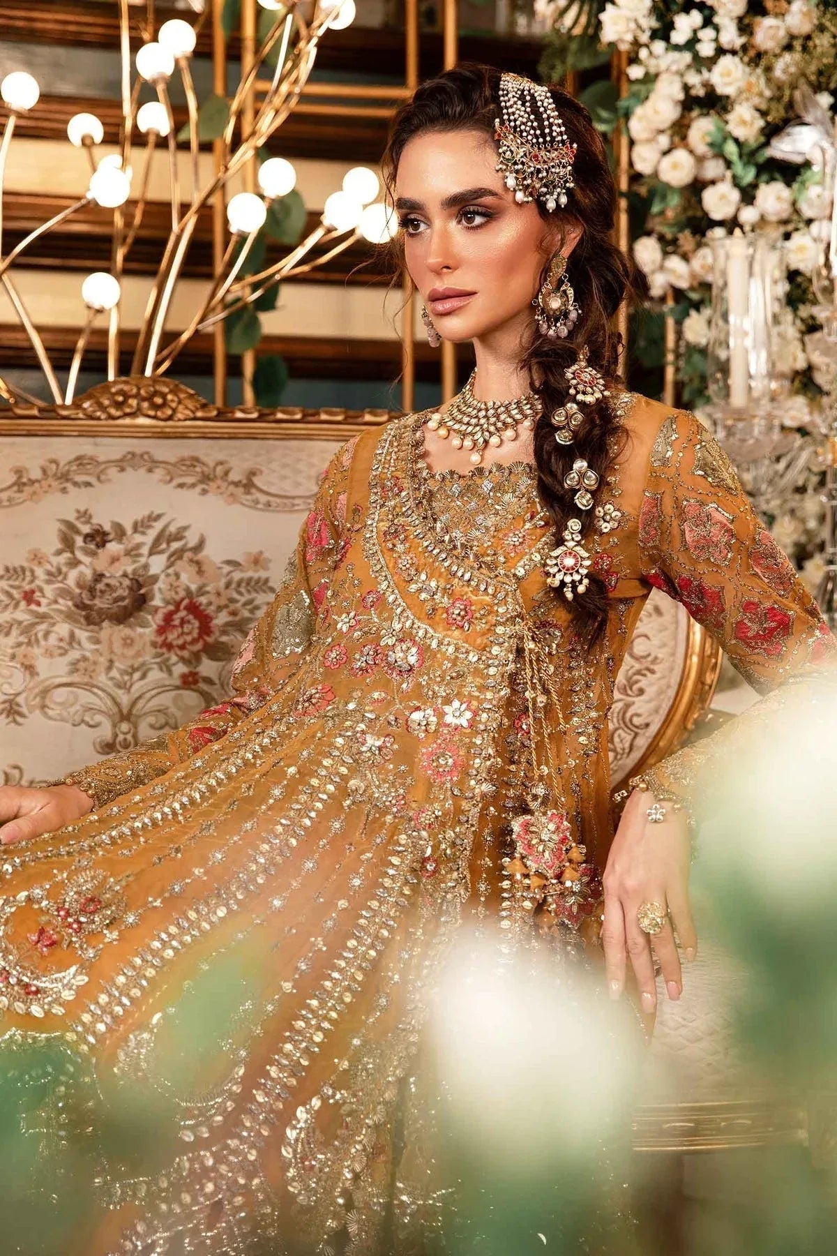 Maria B | Embroidered Formals 24 | Organza Suit | BD-2907 - Aqsa Fabrics