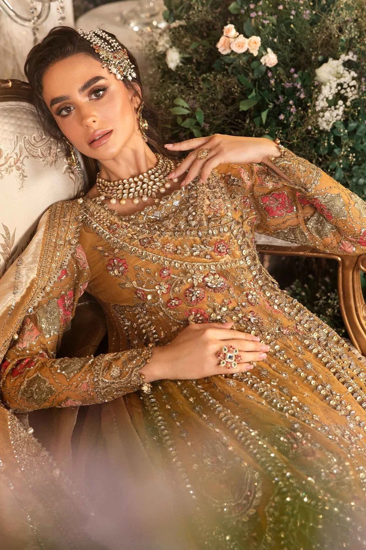 Maria B | Embroidered Formals 24 | Organza Suit | BD-2907 - Aqsa Fabrics