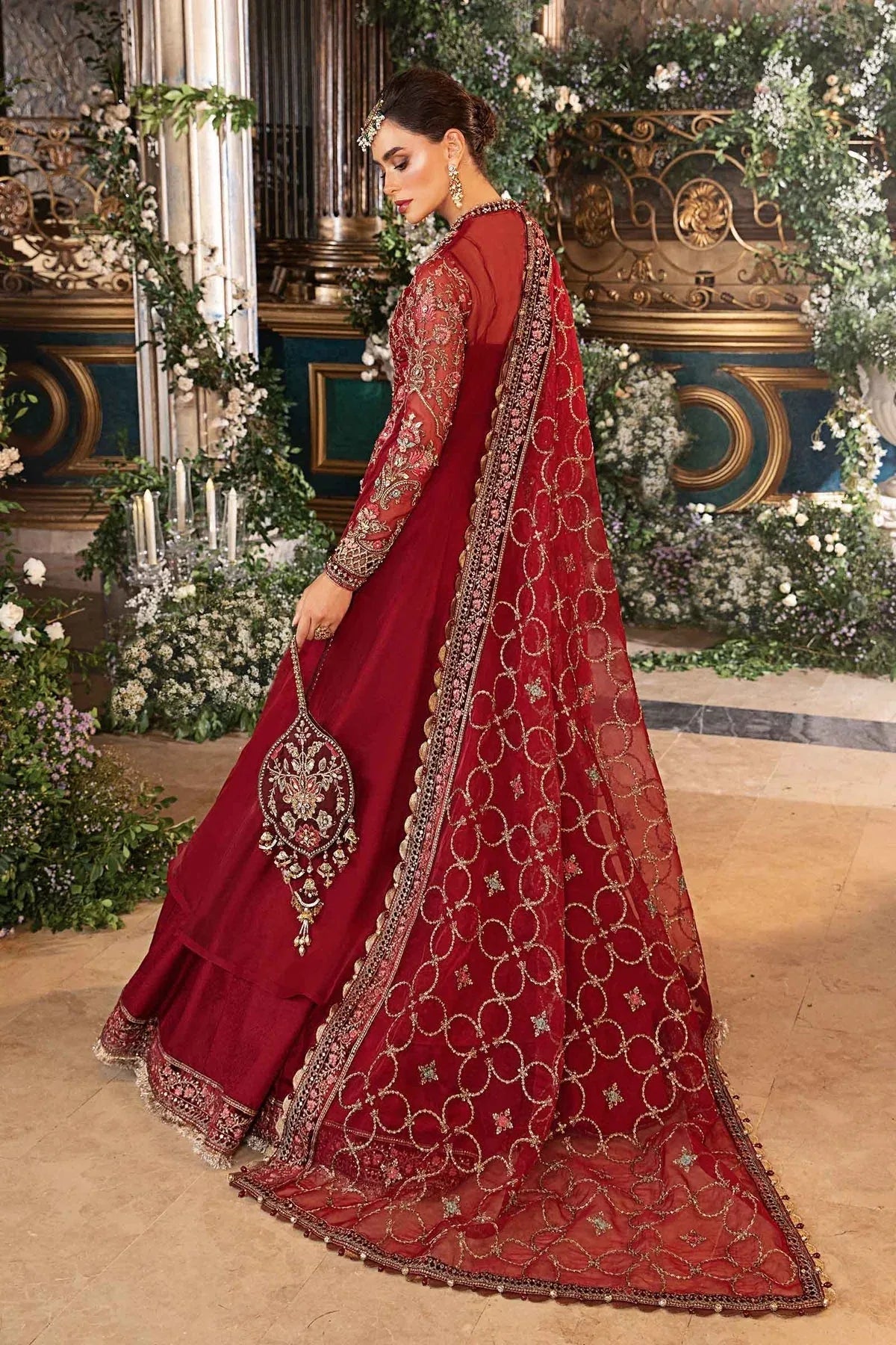 Maria B | Embroidered Formals 24 | Organza Suit | BD-2908 - Aqsa Fabrics