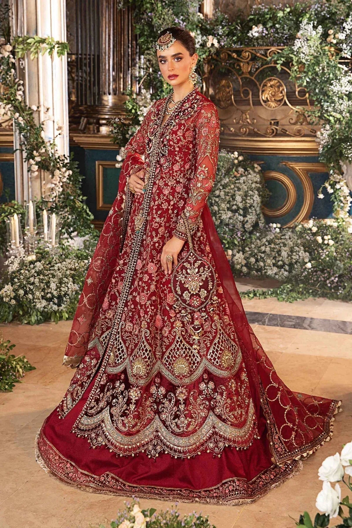 Maria B | Embroidered Formals 24 | Organza Suit | BD-2908 - Aqsa Fabrics